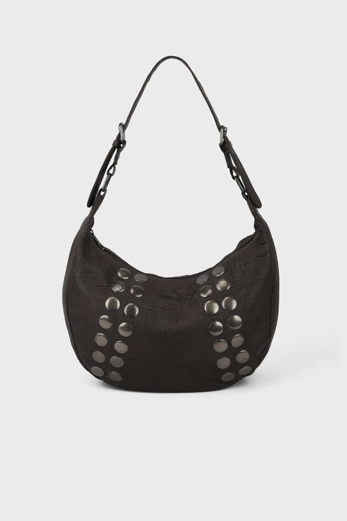 NUNOO  STELLA SMALL RIVET WASHE  en color MARRON (1)