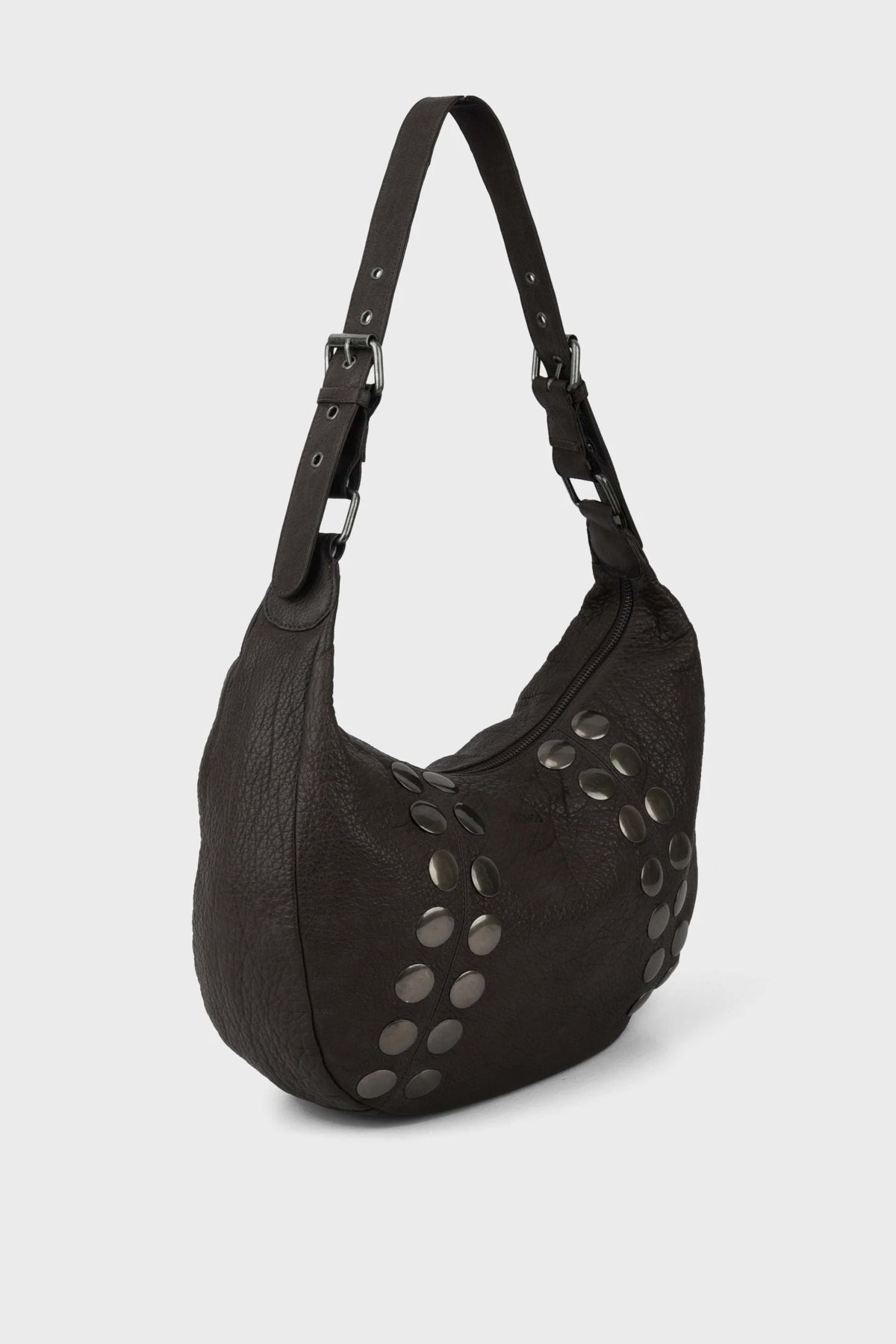 NUNOO  STELLA SMALL RIVET WASHE  en color MARRON (3)