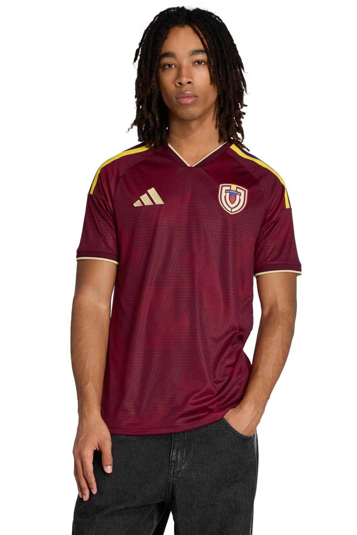 ADIDAS Camiseta Venezuela 26 en color BURDEOS (1)