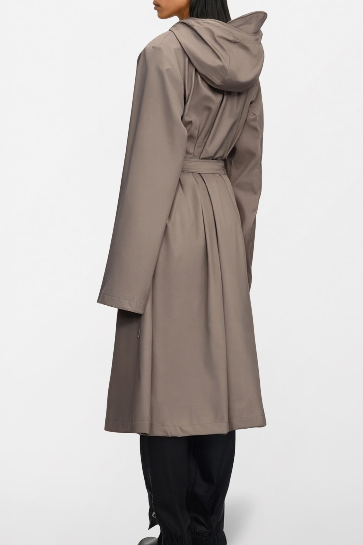 RAINS 12040R LONGER W JACKET W3 en color MARRON (3)