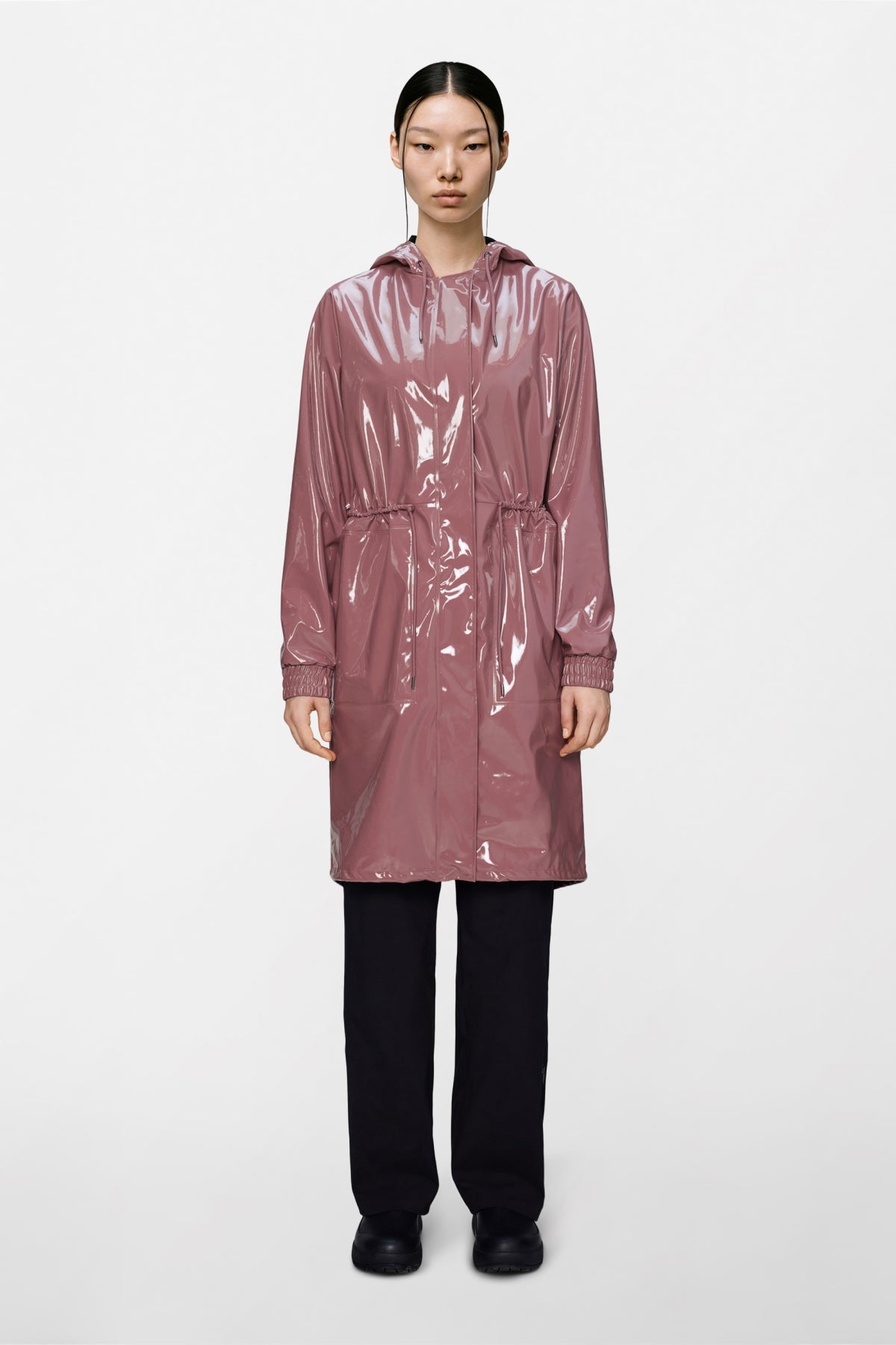 RAINS 18550R STRING W PARKA W3 en color ROSA (1)