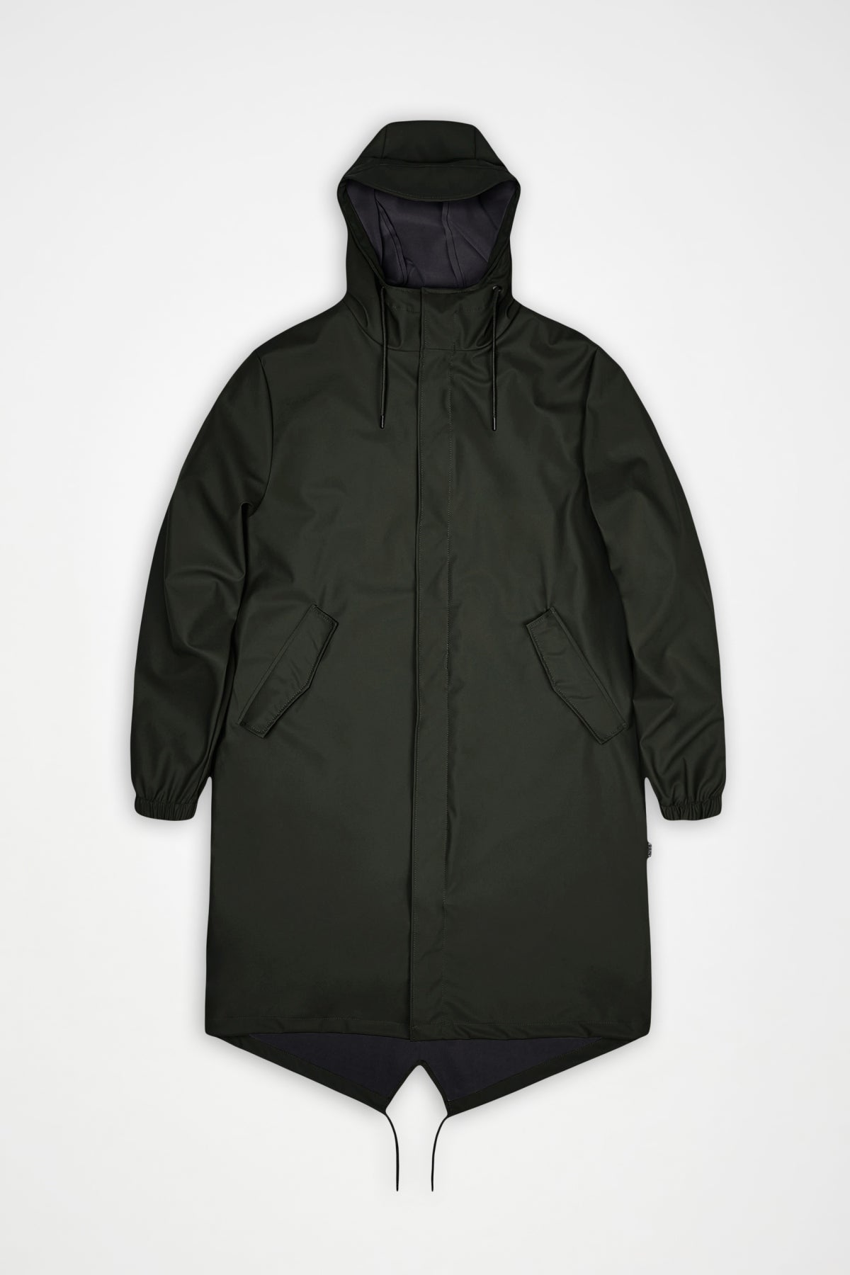 RAINS FISHTAIL PARKA W3 en color VERDE (3)