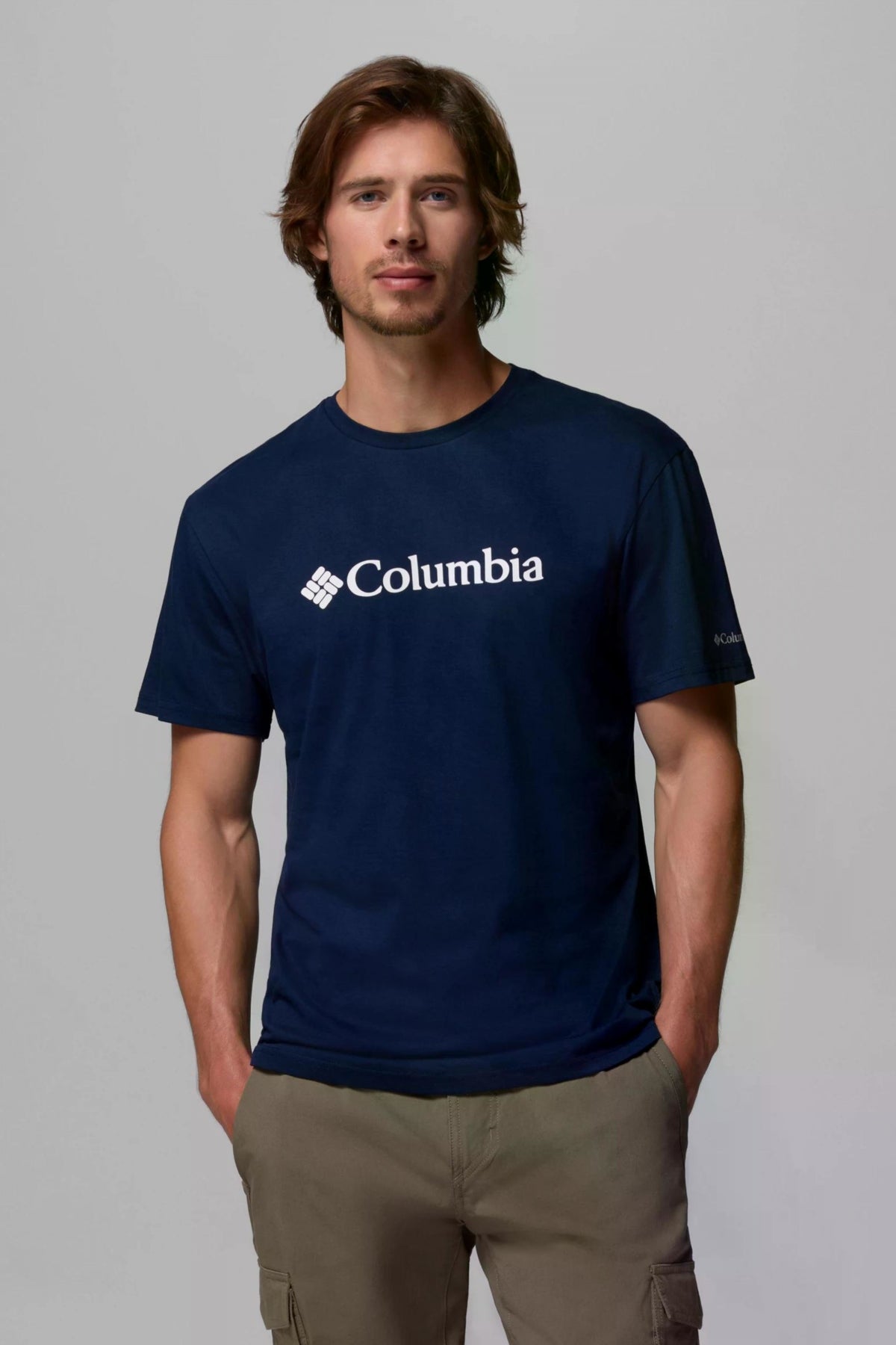 COLUMBIA CSC BASIC LOGO SHORT SLEE en color AZUL (1)