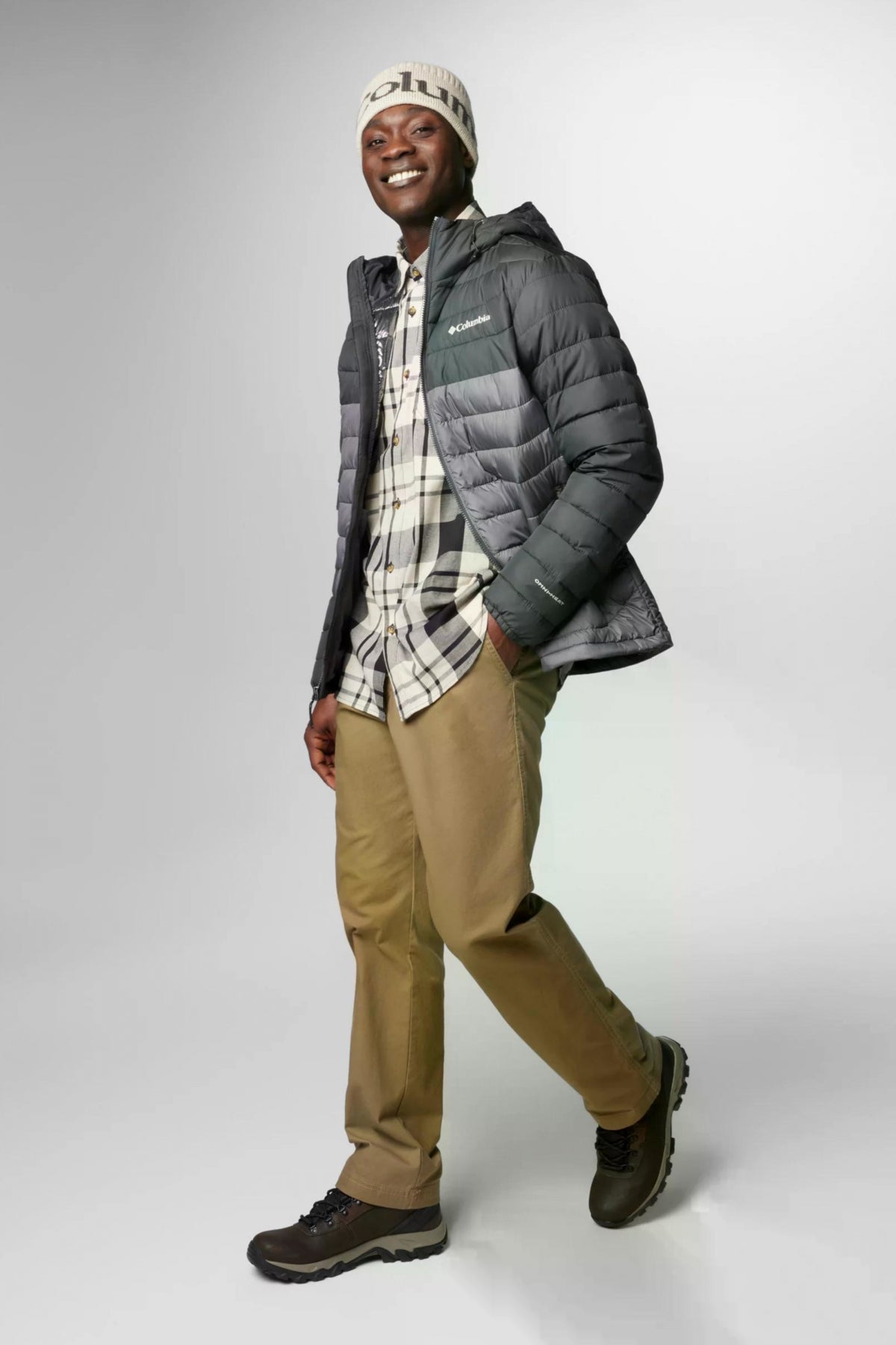 COLUMBIA POWDER LITE II HOODED JACKET en color GRIS (4)