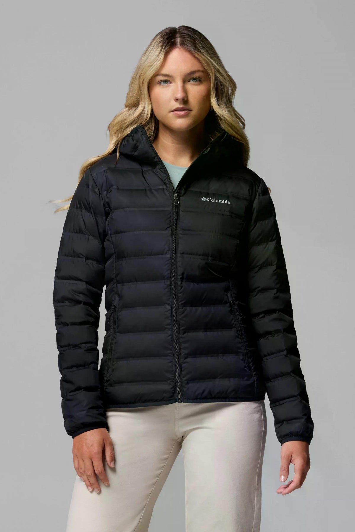 COLUMBIA LAKE 22 II DOWN HOODED JA en color NEGRO (1)