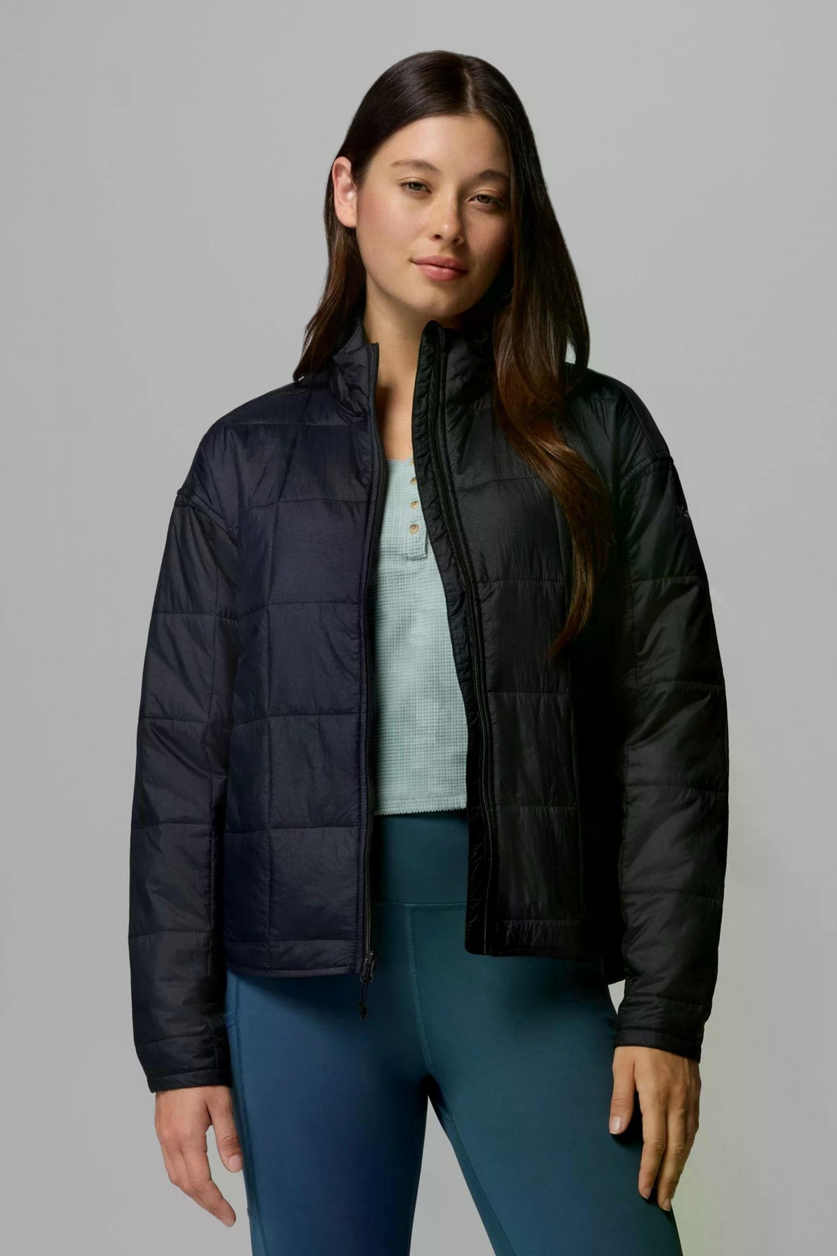 COLUMBIA SIENNA HILL QUILTED JACKET en color NEGRO (1)