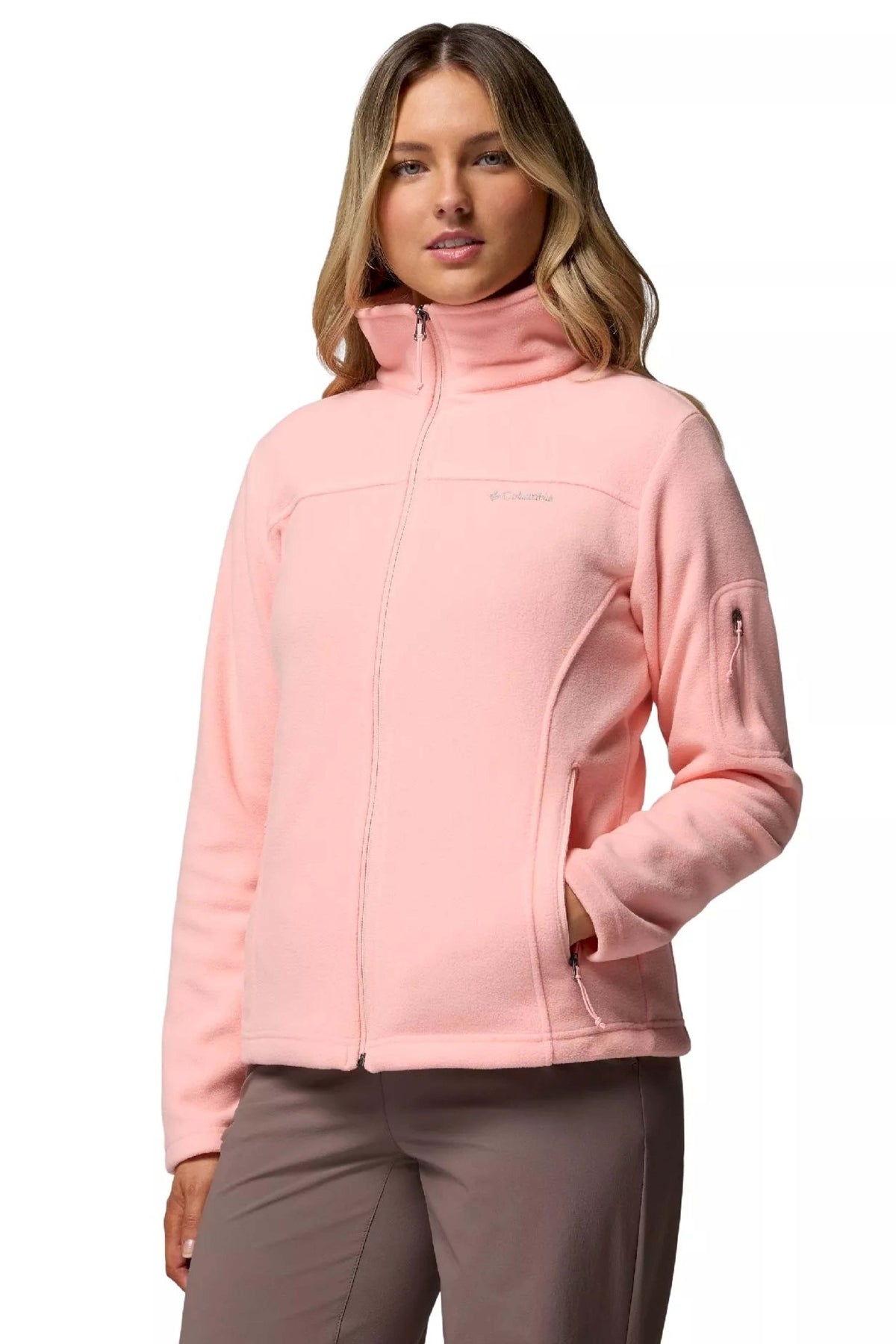 COLUMBIA FAST TREK II JACKET en color ROSA (1)