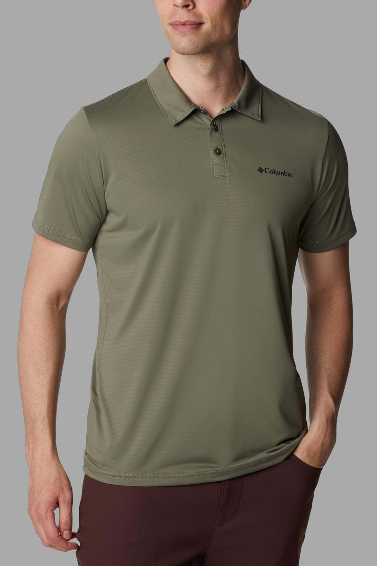 COLUMBIA HIKE M POLO en color VERDE (1)