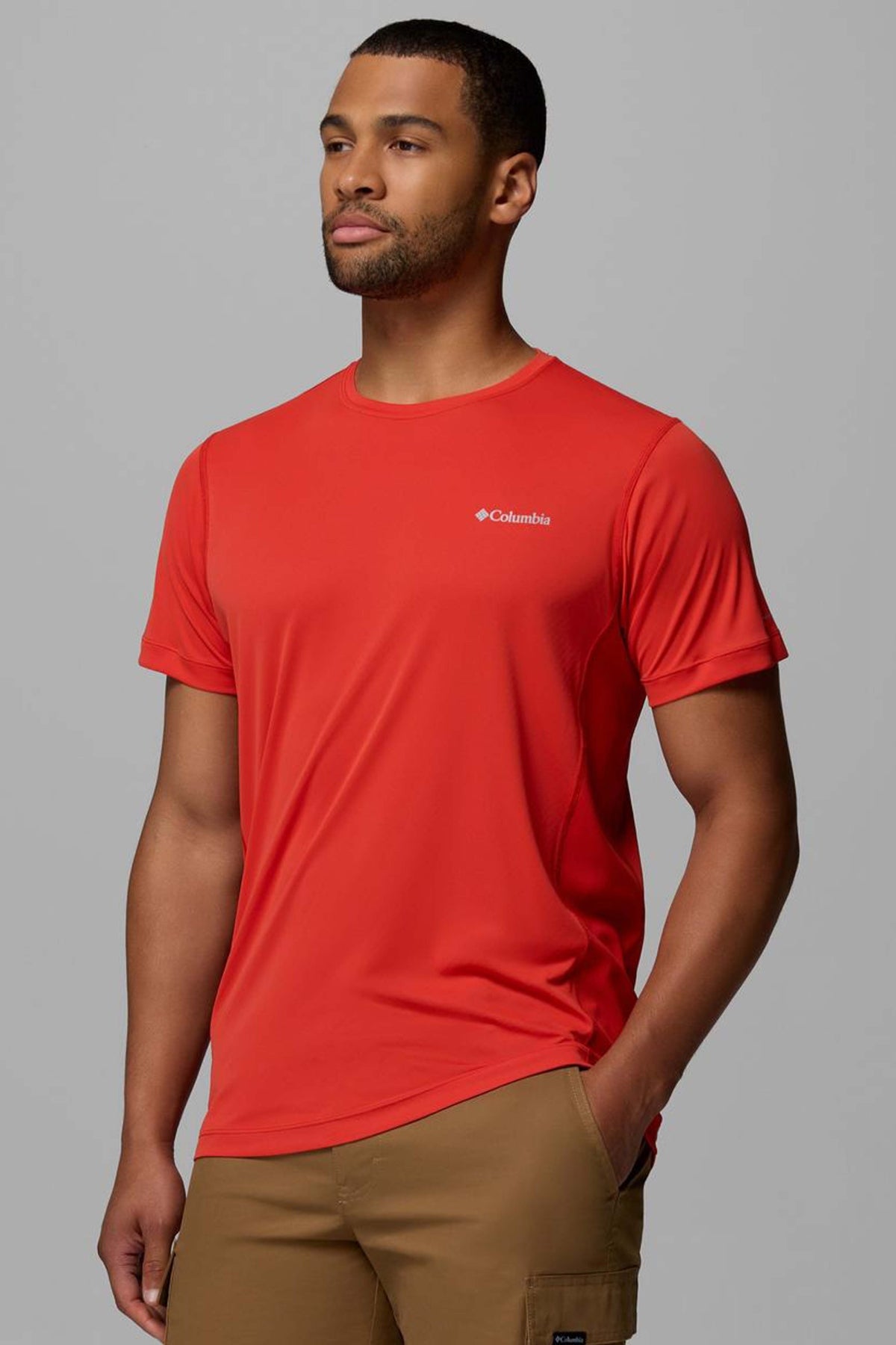 COLUMBIA  RULES LIGHT SS CREW  en color NARANJA (3)