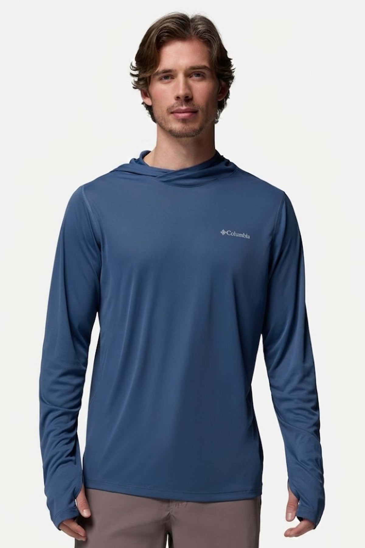 COLUMBIA ZERO RULES LIGHT HOODIE en color AZUL (1)