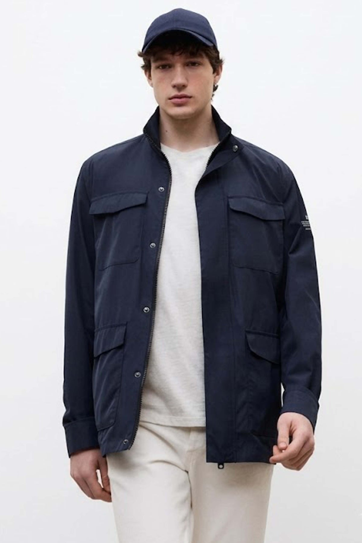 ECOALF AELLO JACKET MAN en color AZUL (1)