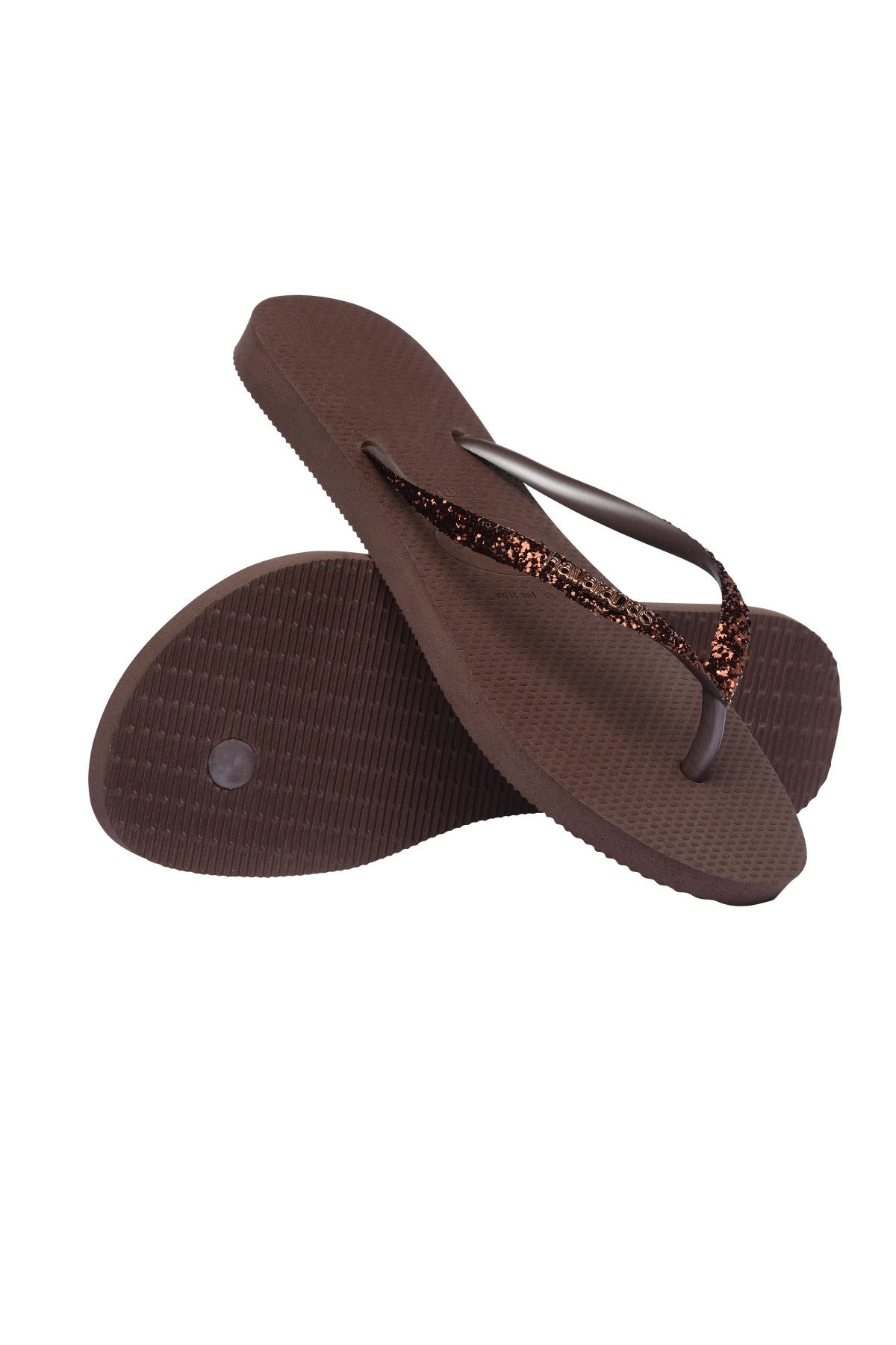 HAVAIANAS SLIM GLITTER II en color MARRON (4)