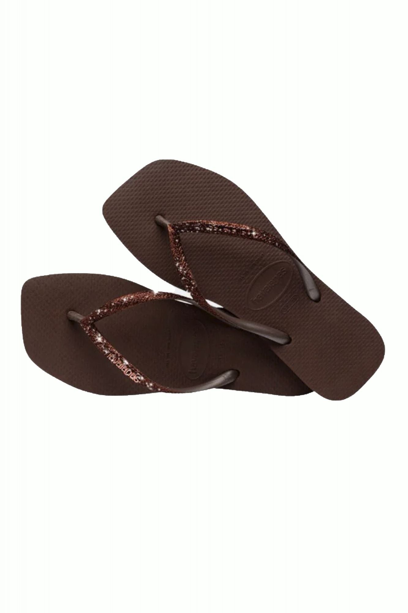 HAVAIANAS SQUARE GLITTER en color MARRON (4)