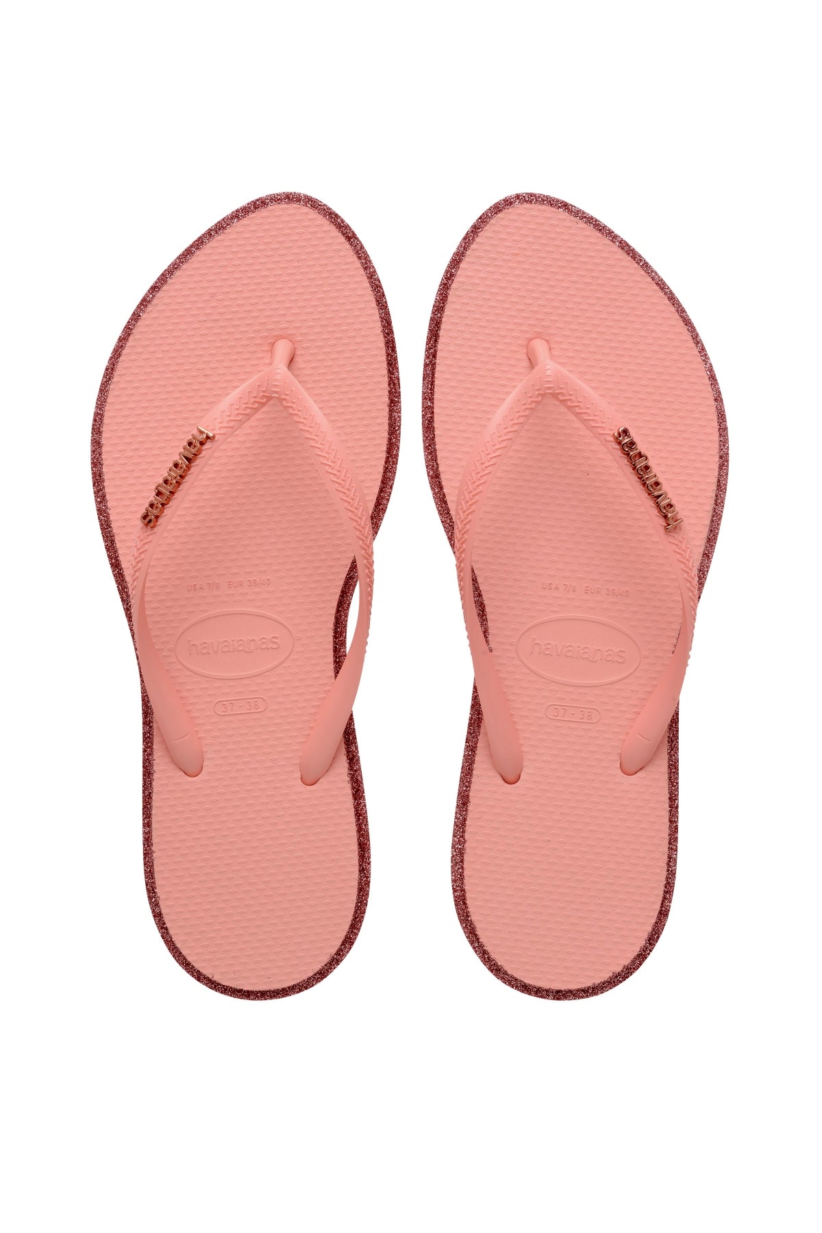 HAVAIANAS HAV. SLIM POINT GLITTER SS26 en color ROSA (1)