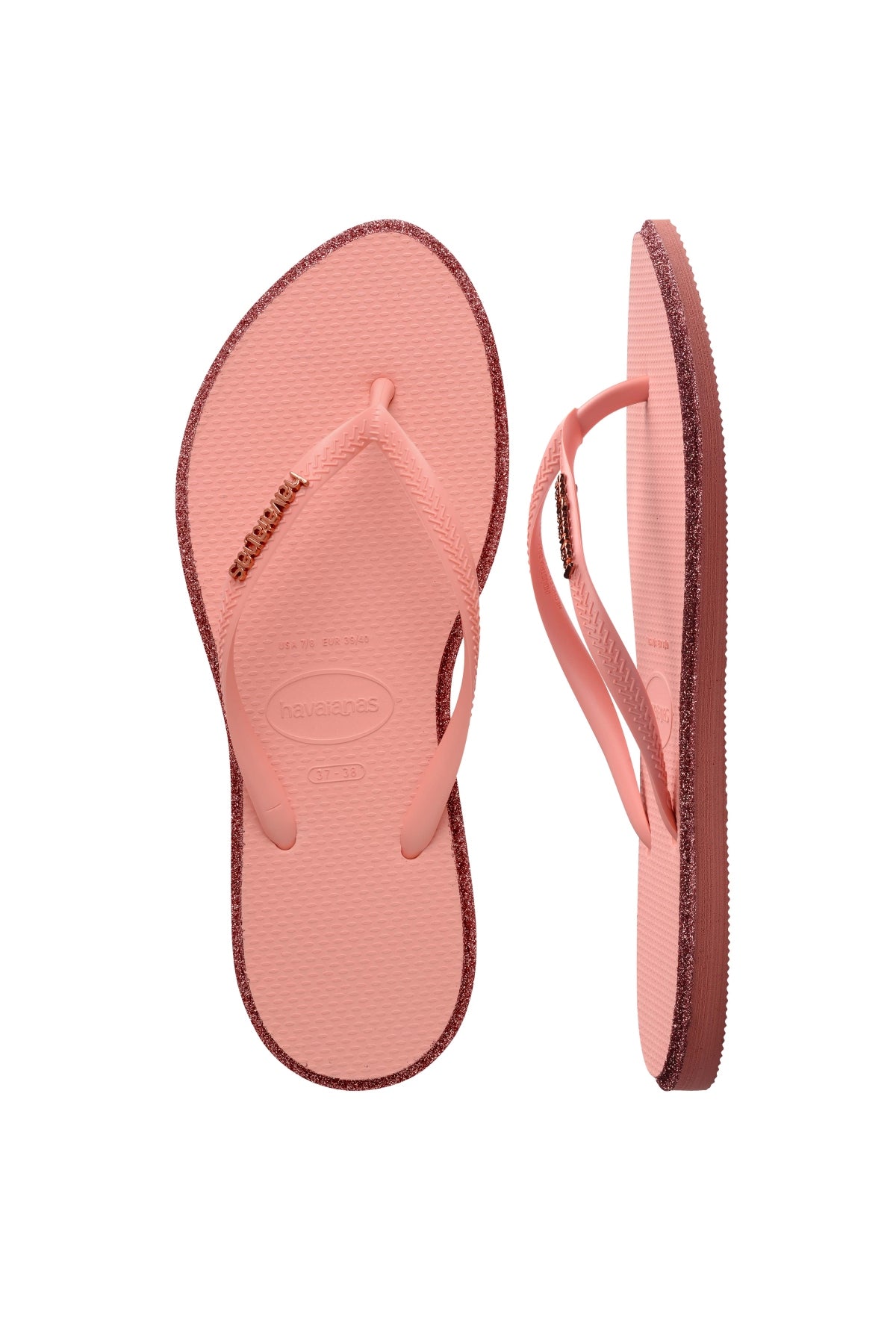 HAVAIANAS HAV. SLIM POINT GLITTER SS26 en color ROSA (3)