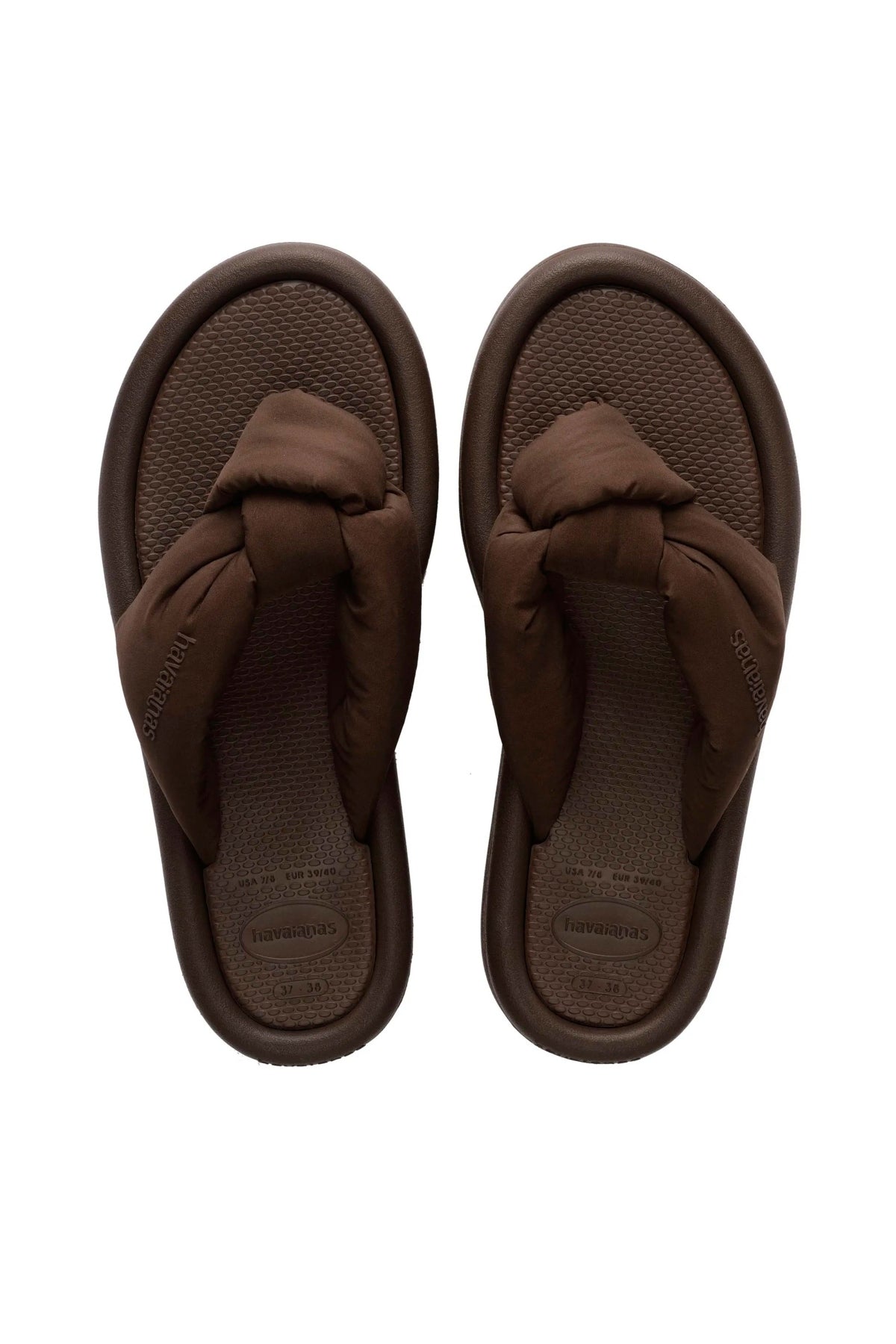 HAVAIANAS CHANCLA OVER PUFFED en color MARRON (1)