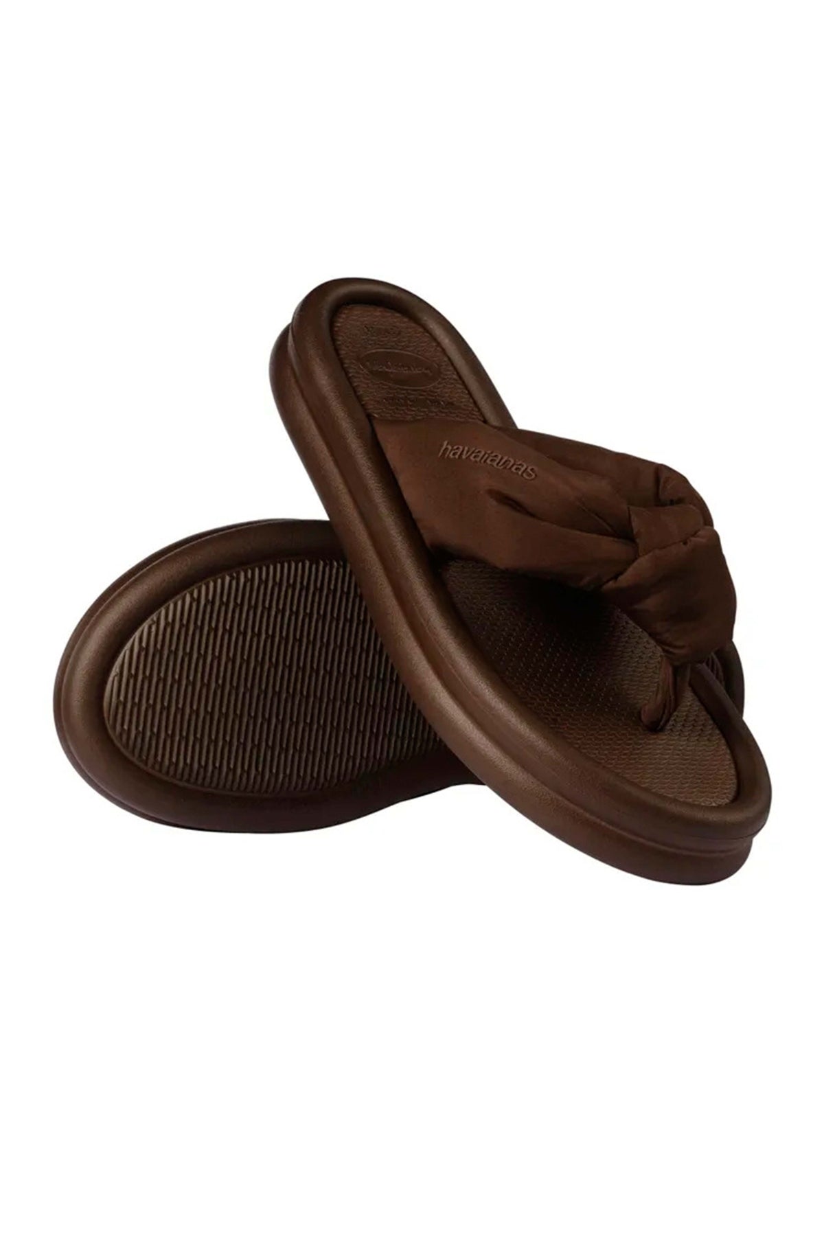 HAVAIANAS CHANCLA OVER PUFFED en color MARRON (4)