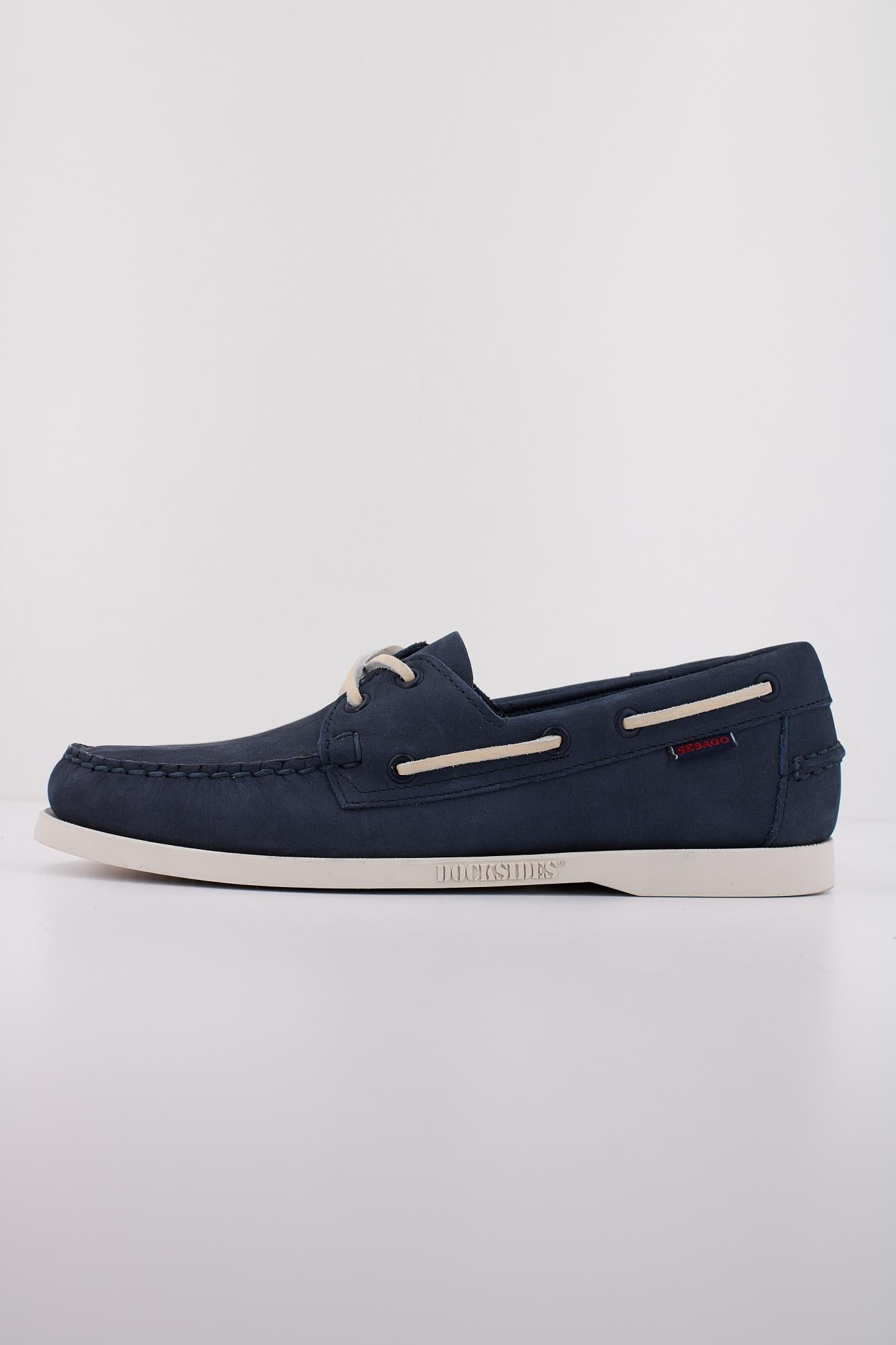 SEBAGO  DOCKSIDES PORTLAND NUBUCK en color AZUL (1)