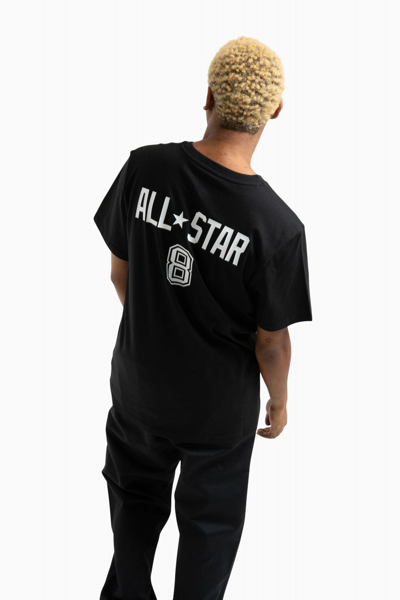 CONVERSE  RETRO CHUCK SOCCER T SHIRT en color NEGRO (2)