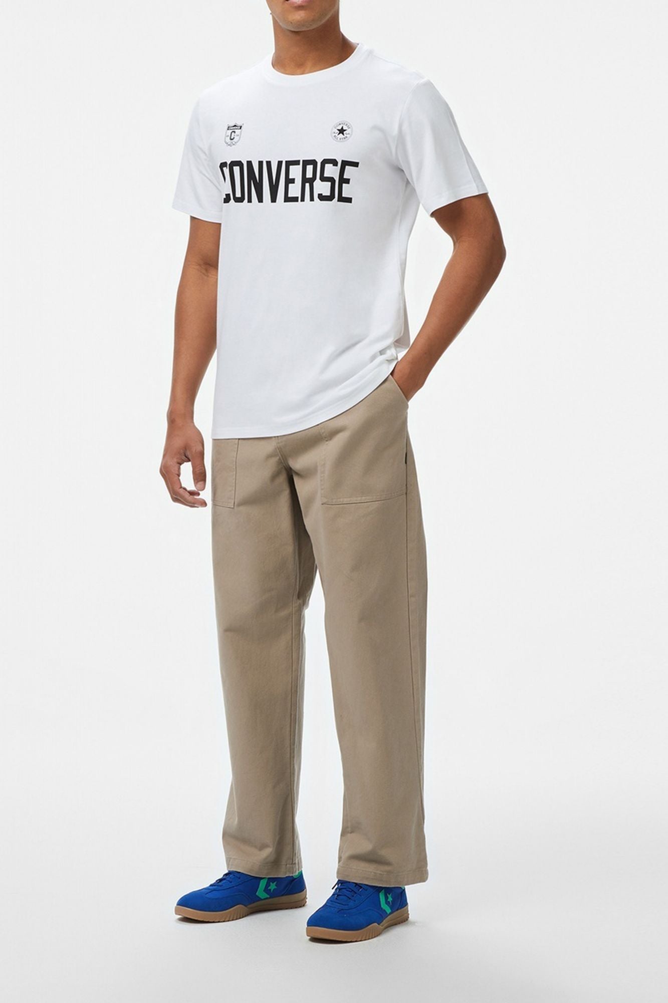 CONVERSE  RETRO CHUCK SOCCER T SHIRT en color BLANCO (4)
