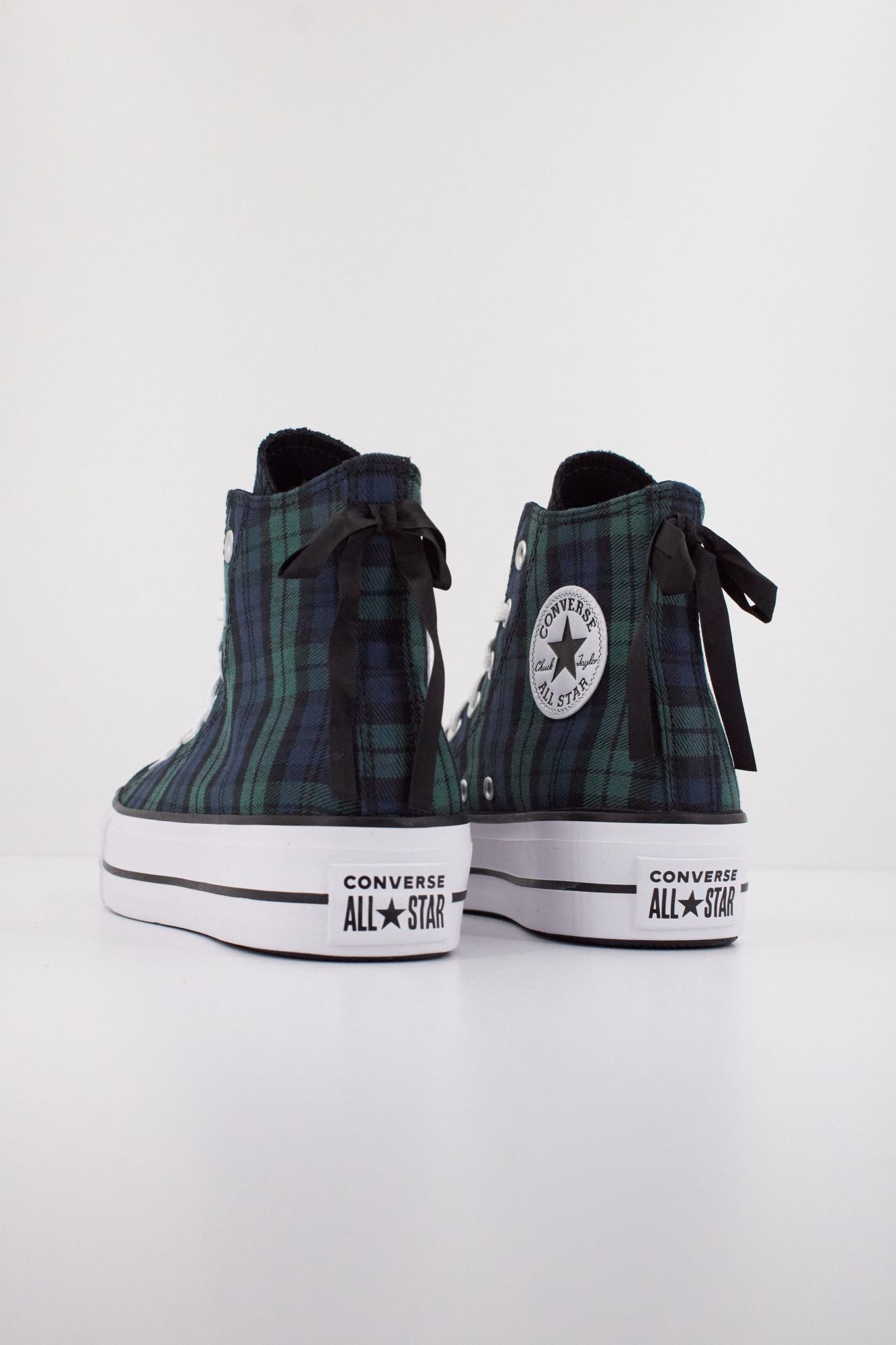 CONVERSE CHUCK TAYLOR ALL STAR LIFT PLATFORM PLAID en color VERDE (4)