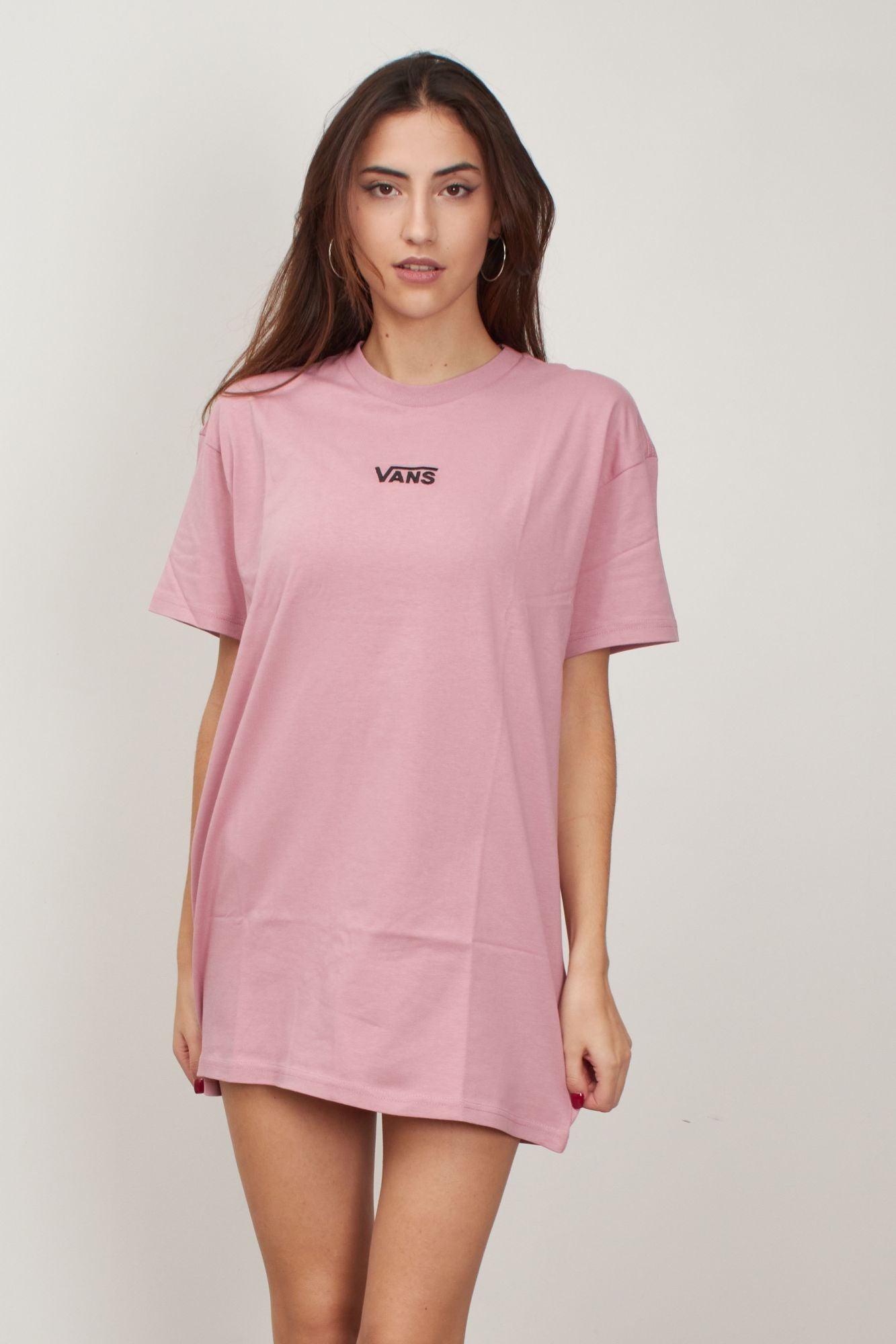 VANS  CENTER VEE TEE en color ROSA (1)