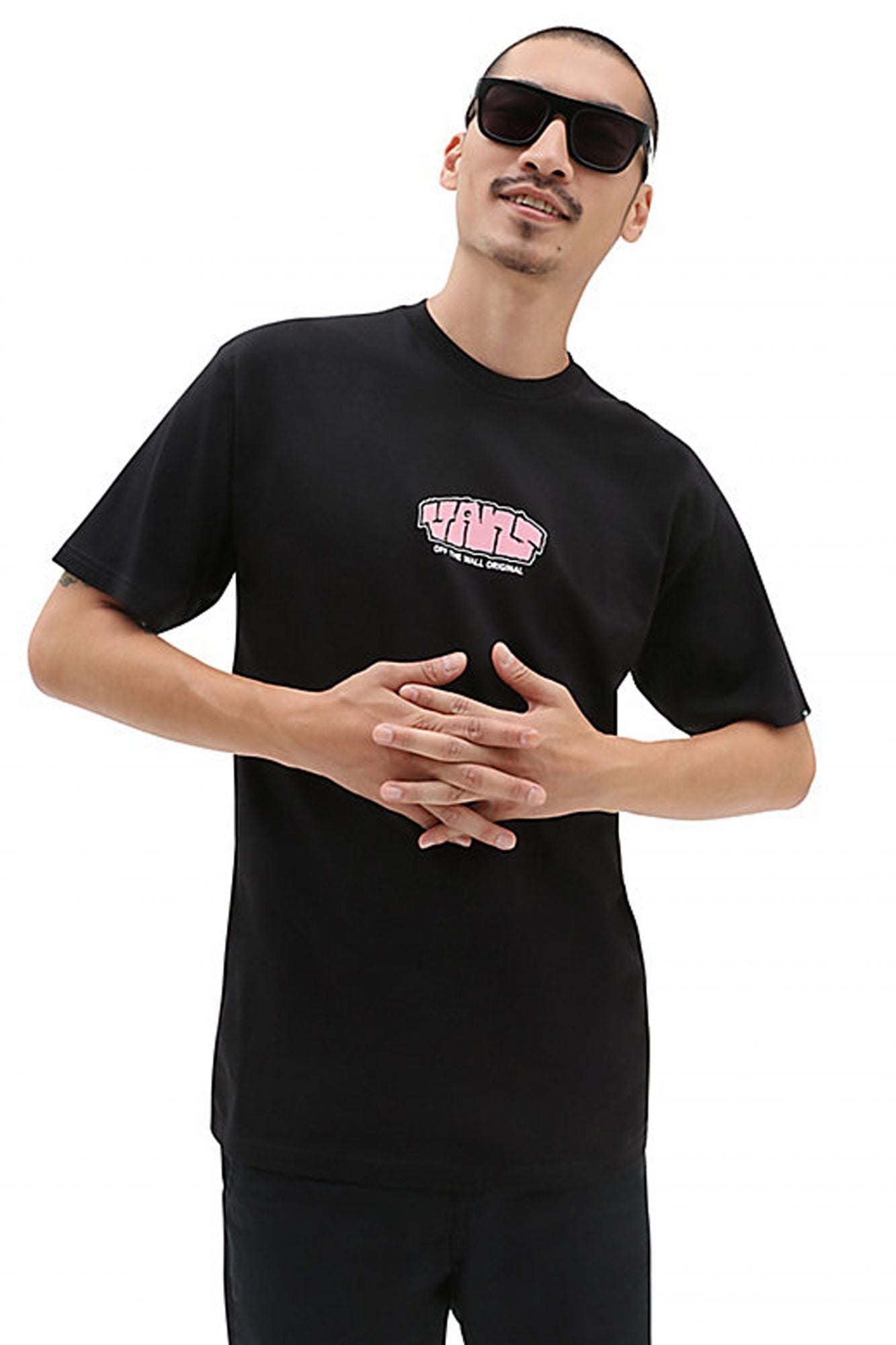 VANS  BLOCKED VANS LOGO SS T en color NEGRO (1)