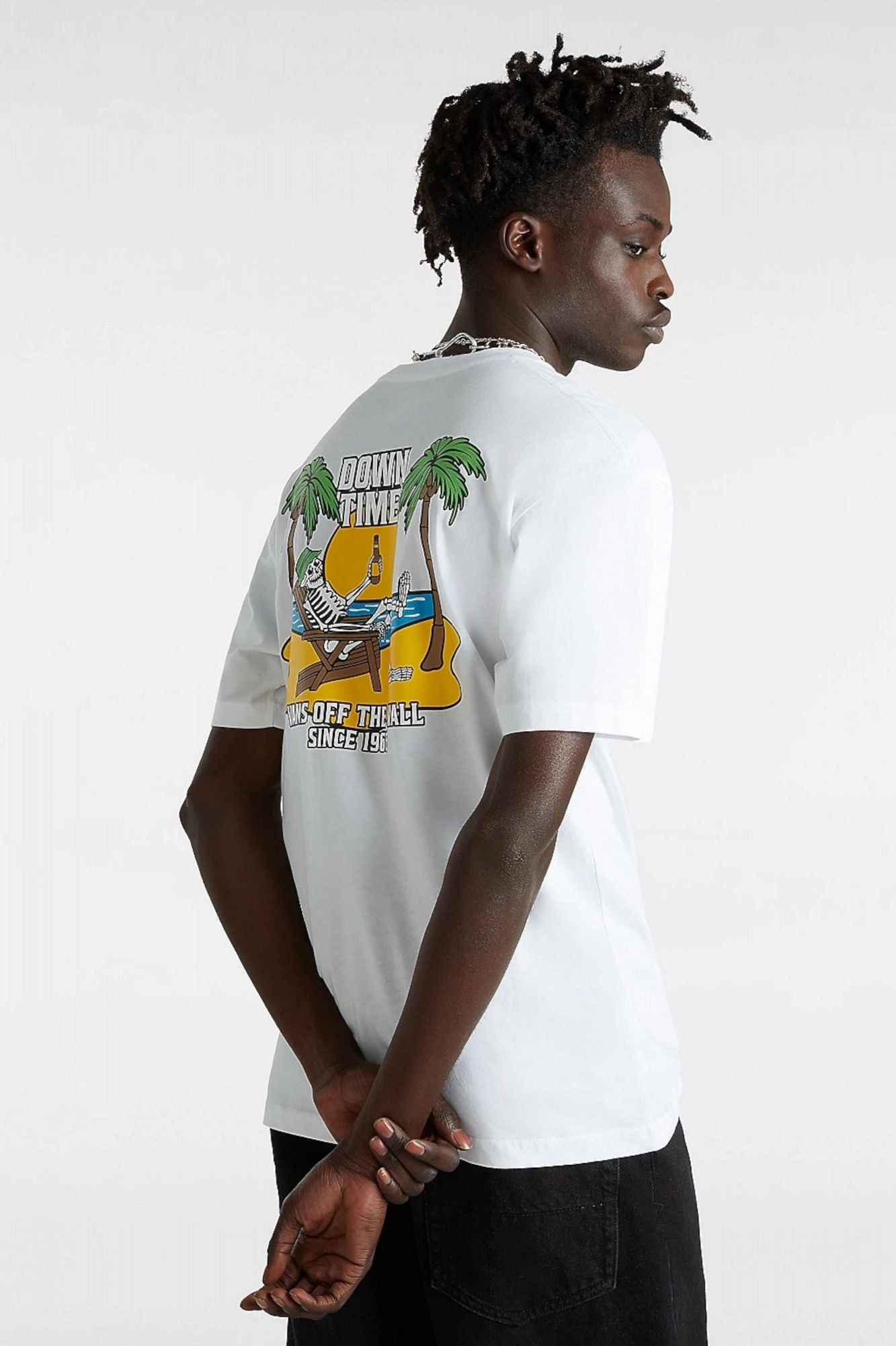 VANS  VANS DOWN TIME SS en color BLANCO (3)