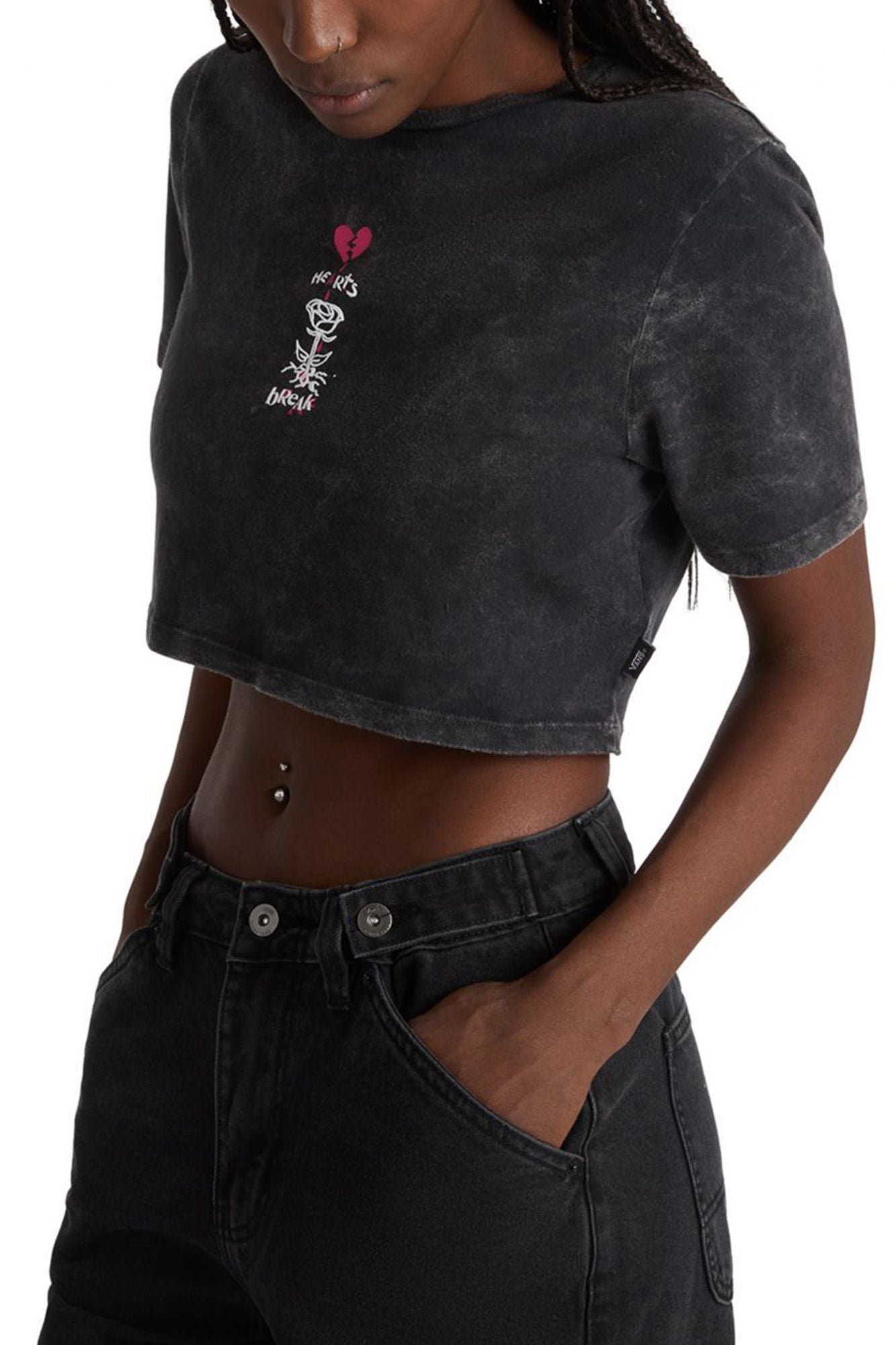 VANS HEARTBREAKER CREW CROP en color NEGRO (1)