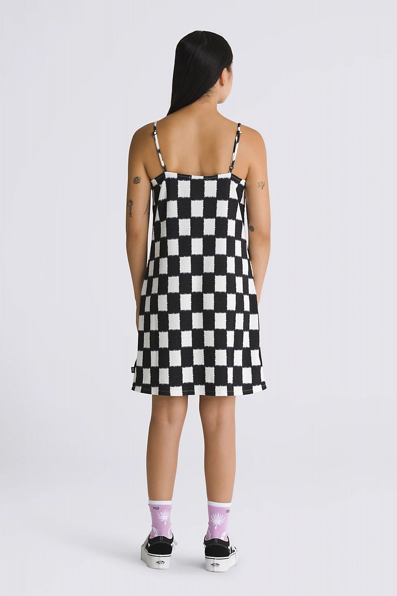 VANS  BENTON CHECKER CAMI DR en color NEGRO (3)