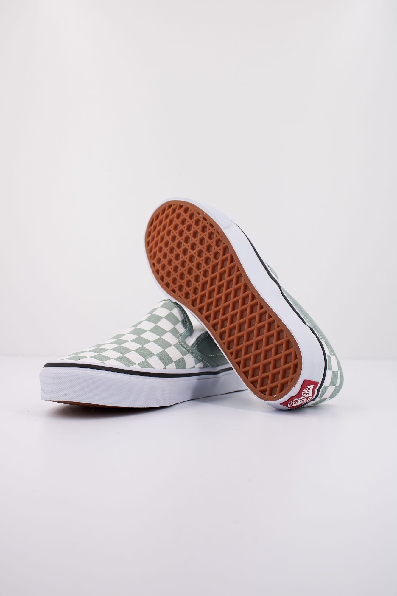 VANS CLASSIC SLIP-ON en color VERDE (4)