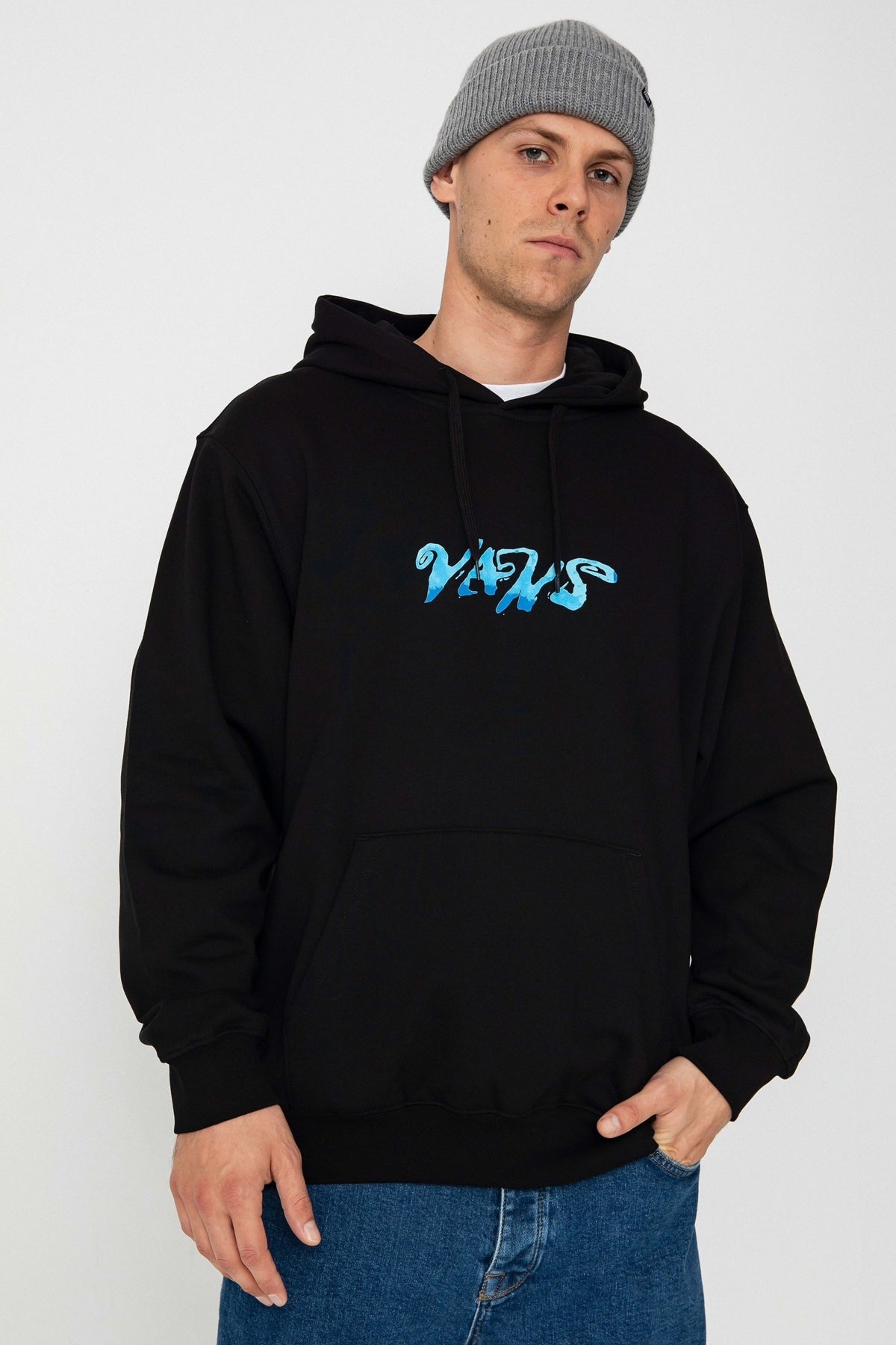 VANS LOOSE PO HOODIE en color NEGRO (1)