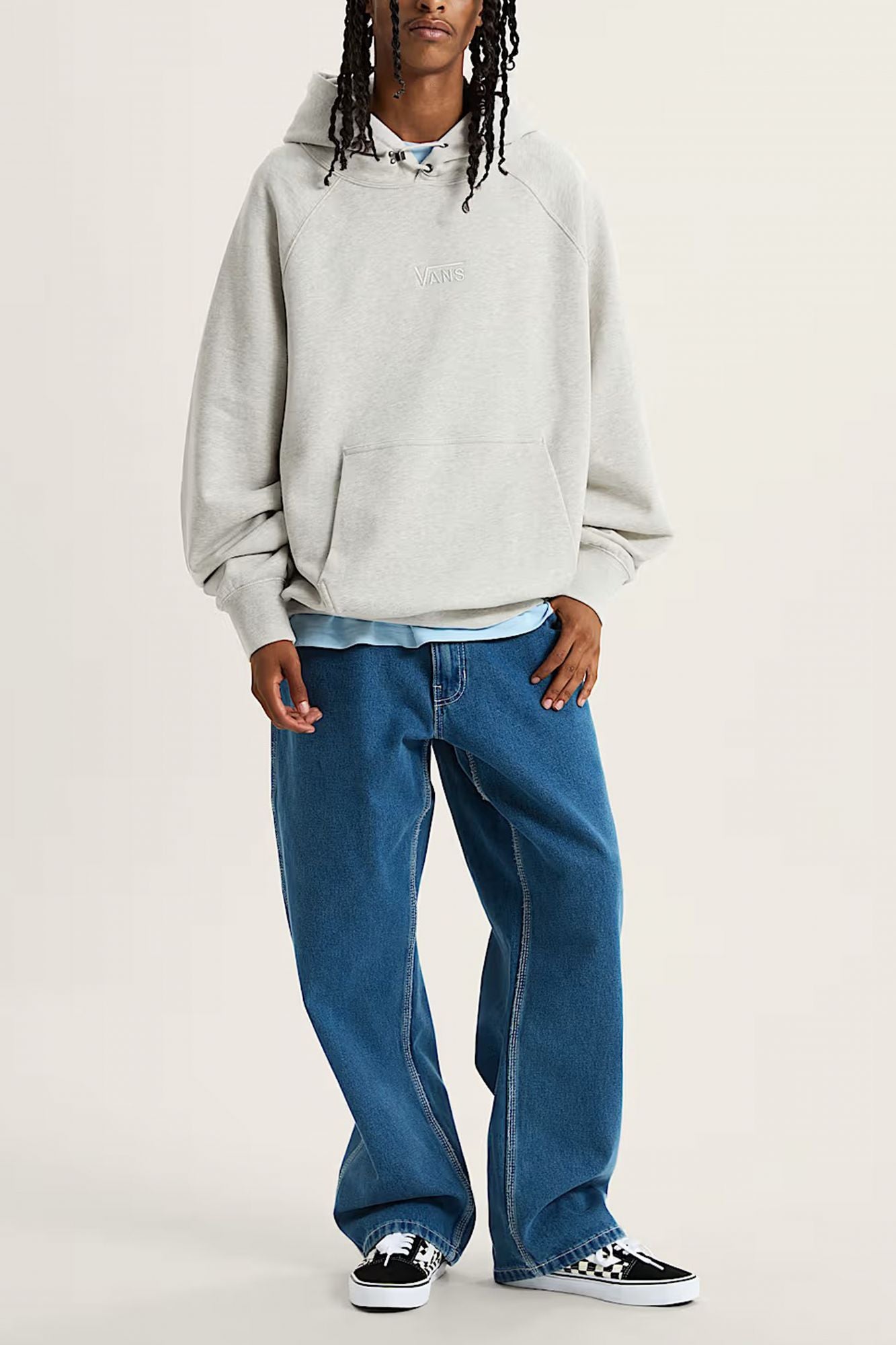 VANS  LX PREMIUM HOODIE FLEE  en color GRIS (4)