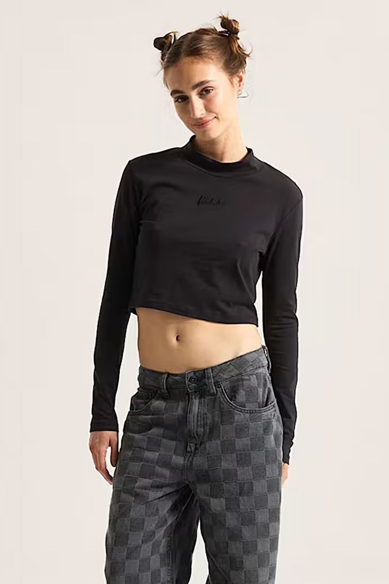 VANS SCRIPT MINI MOCK LS en color NEGRO (1)