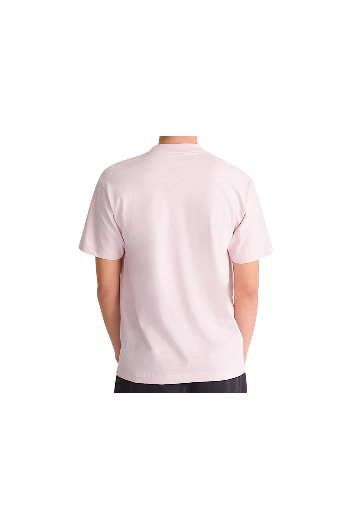 VANS VN000TBXH8H1 NEW LEFT CHEST SS TEE en color ROSA (2)