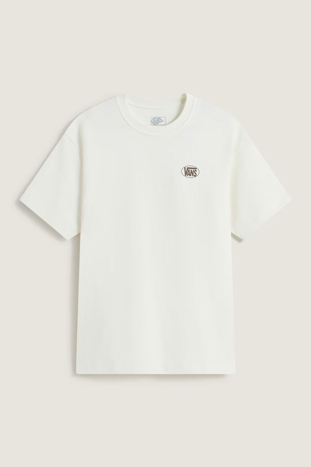 VANS VN0010FEFS81 OVAL LOGO LOOSE SS TEE en color BLANCO (1)