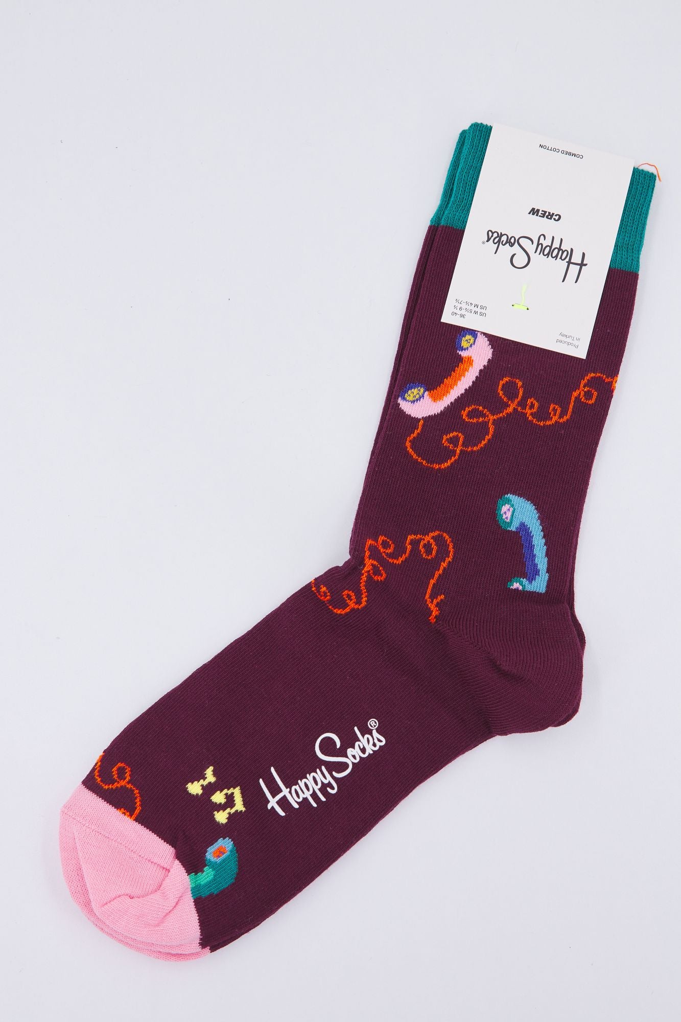 HAPPY SOCKS SIT01 4500 en color BURDEOS (1)