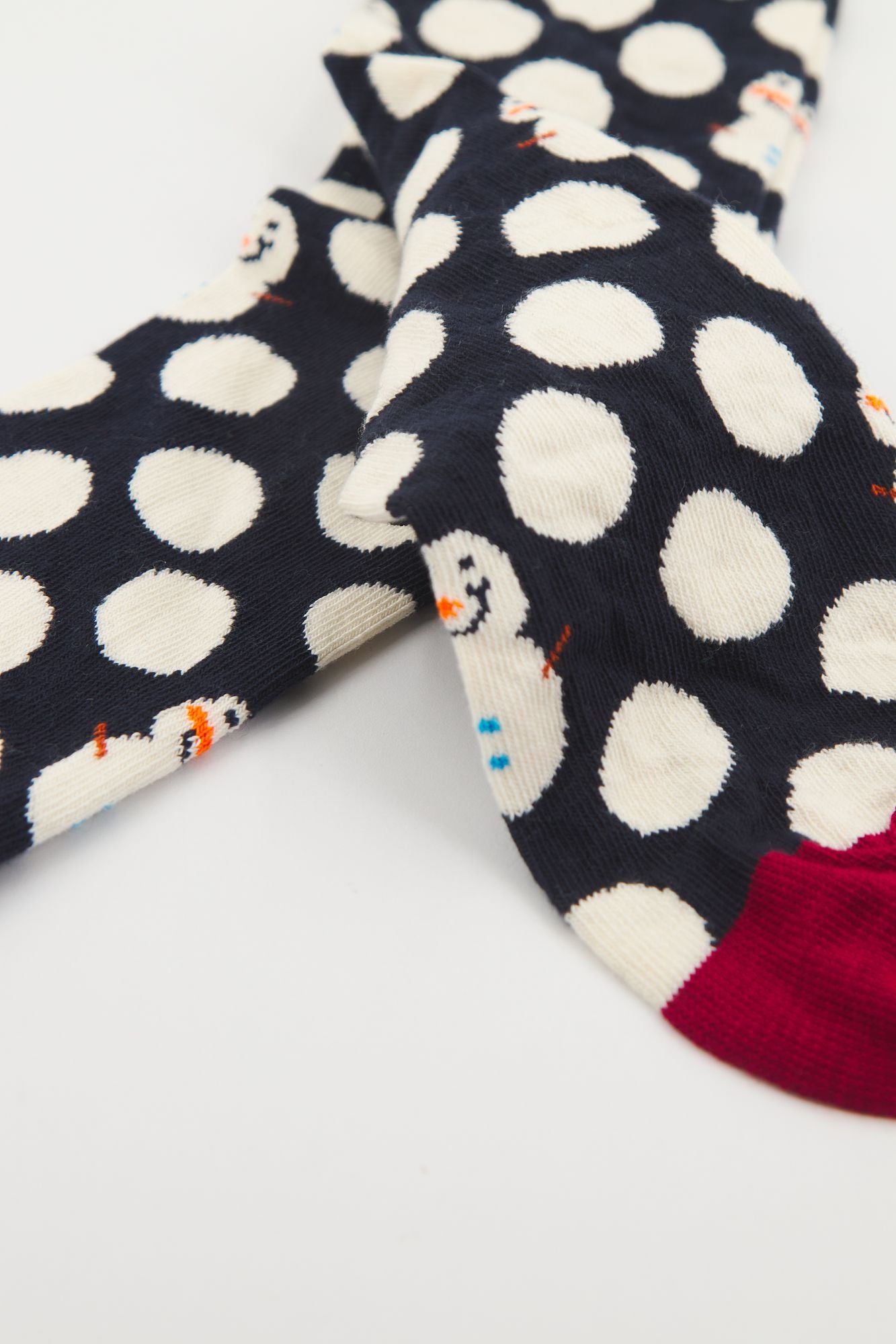 HAPPY SOCKS  BIG DOT SNOWMAN  en color AZUL (4)