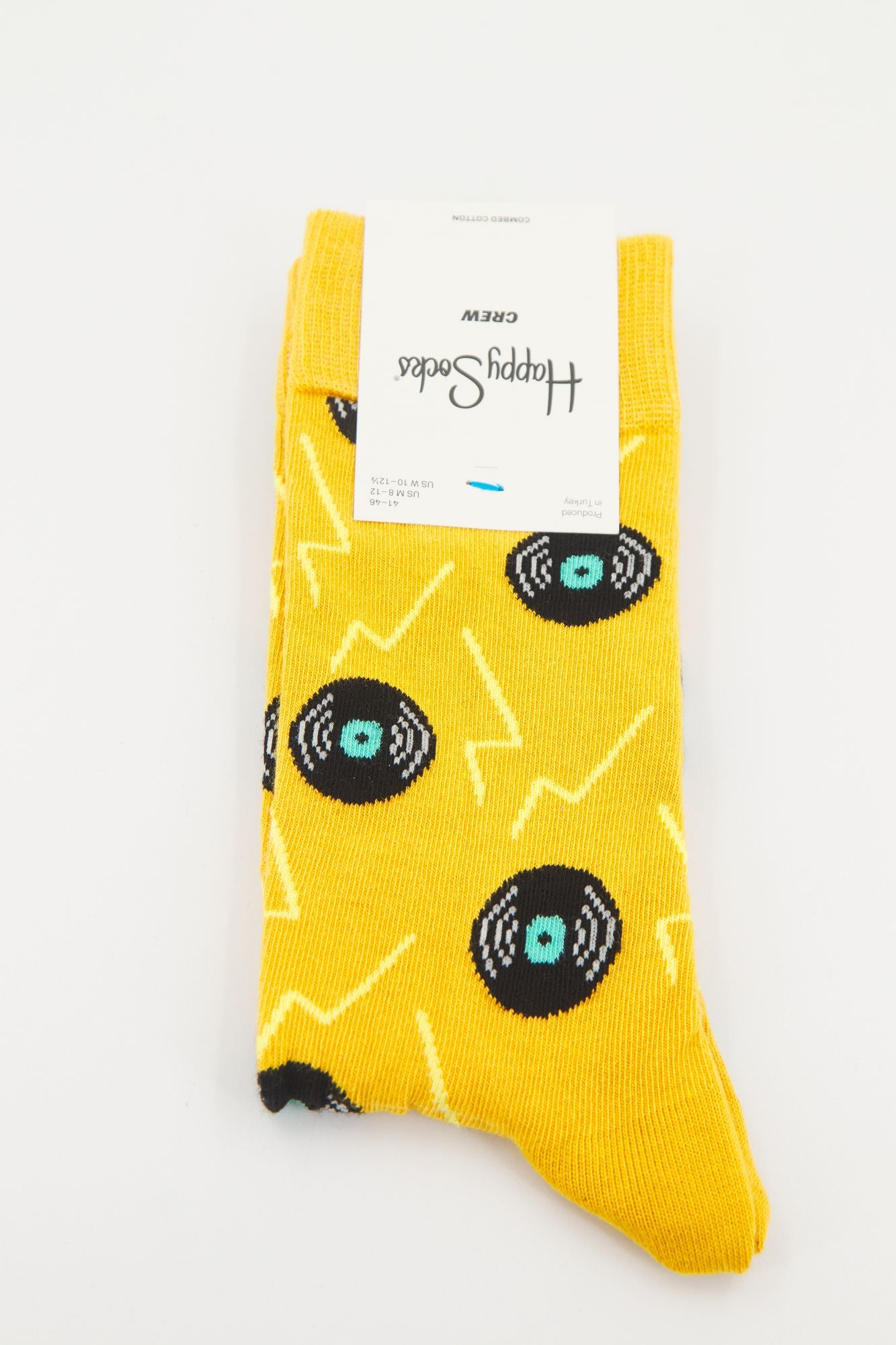 HAPPY SOCKS VINYL  en color AMARILLO (1)