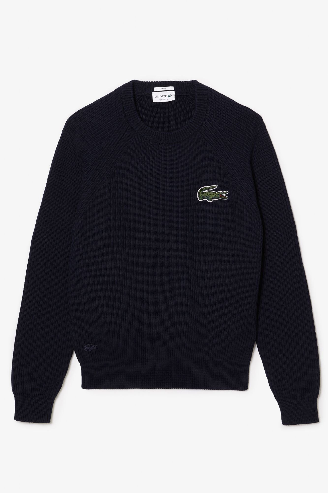 LACOSTE SPORTSWEAR SWEATER  CLASSIC FIT UNISEX en color AZUL (2)