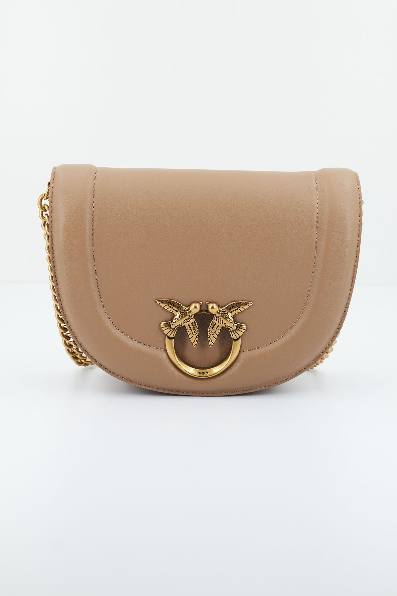 PINKO ROUND CLICK CLASSIC VIT en color MARRON (1)