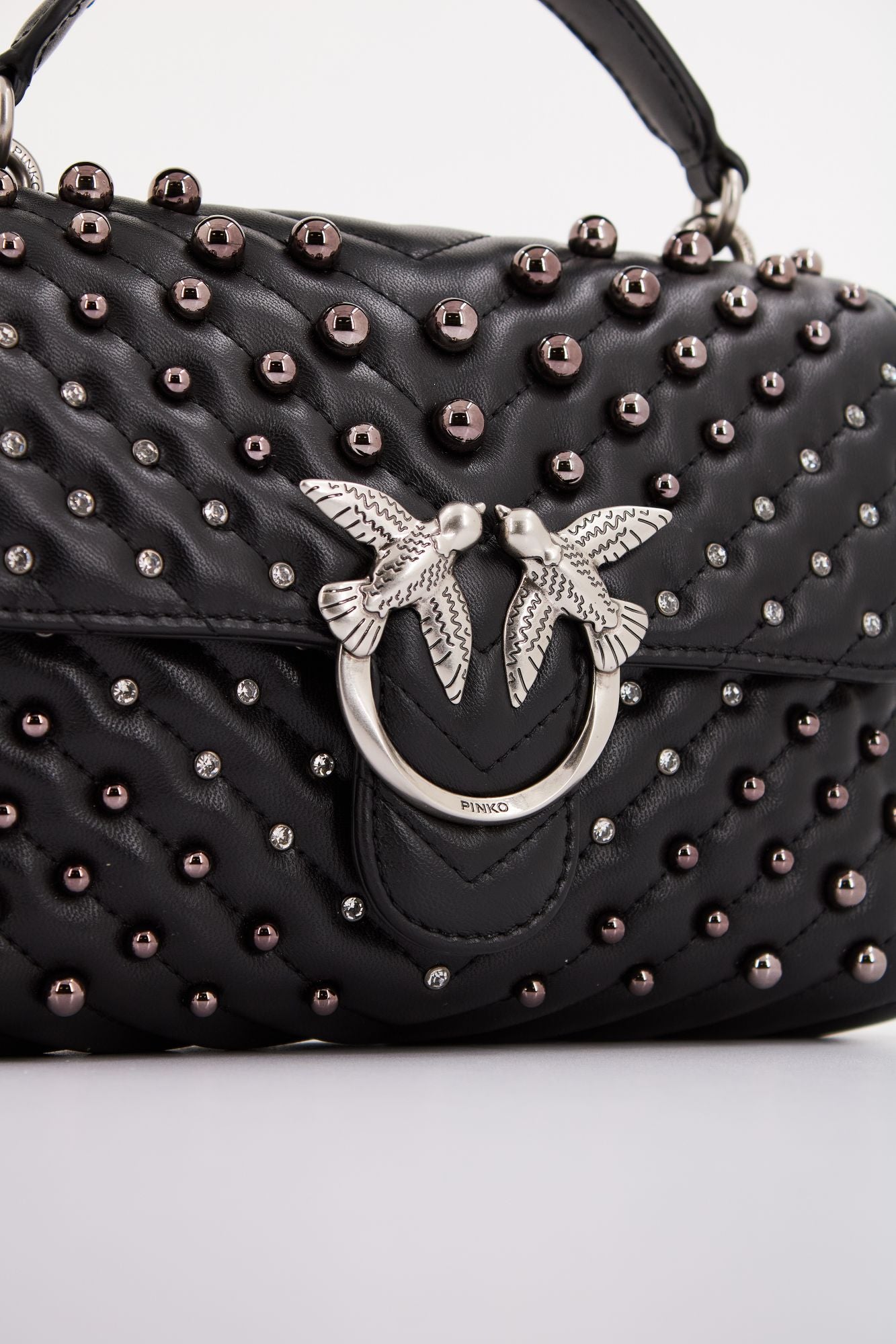 PINKO LOVE LADY PUFF MINI CL en color NEGRO (4)