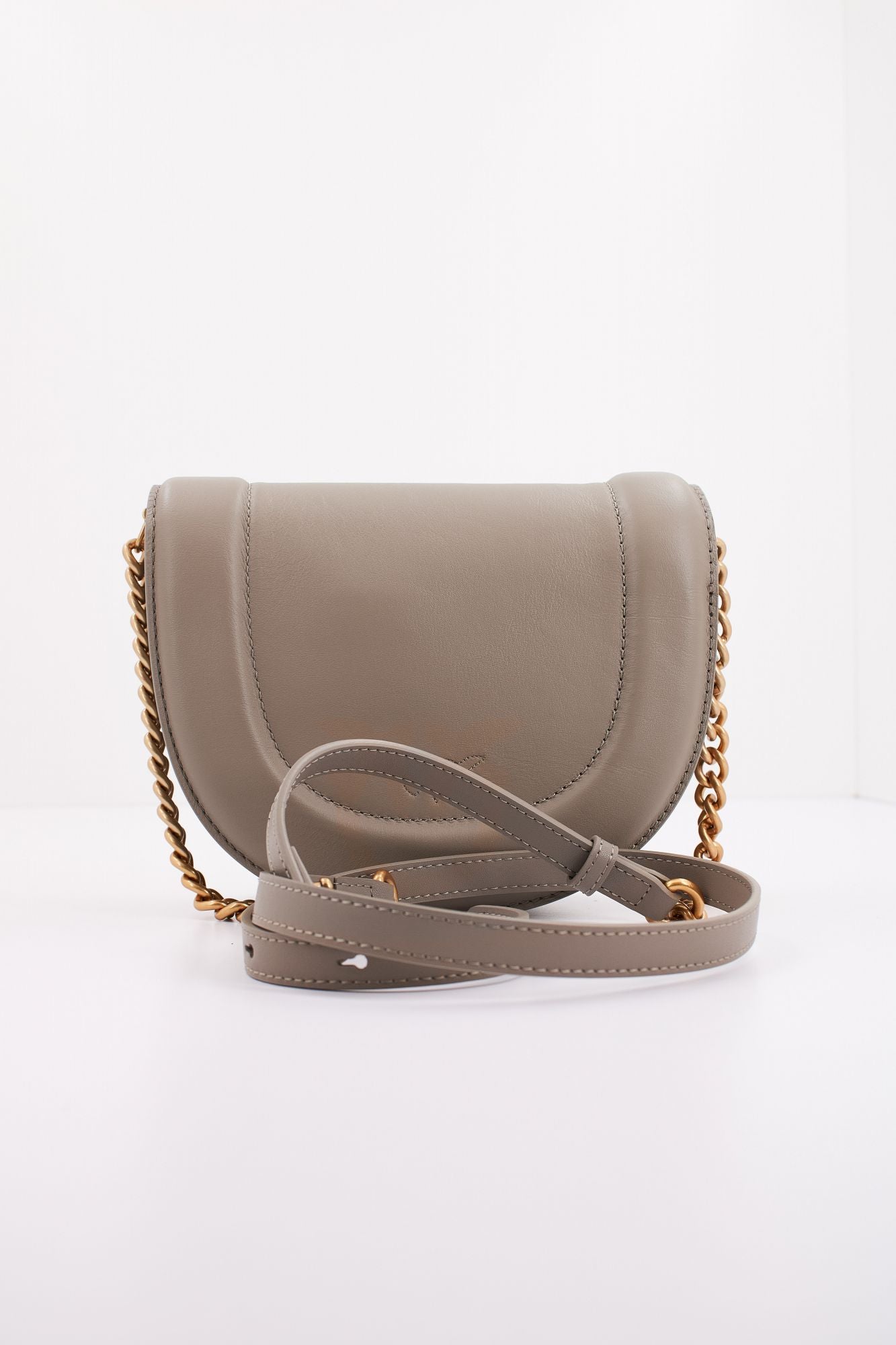 PINKO  LOVE ROUND CLICK MINI V en color GRIS (3)