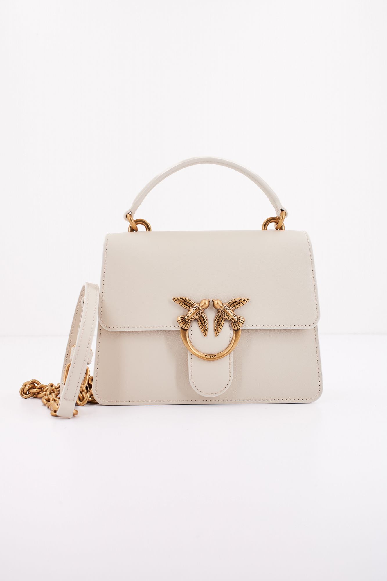 PINKO LOVE ONE TOP HANDLE MIN en color BLANCO (1)