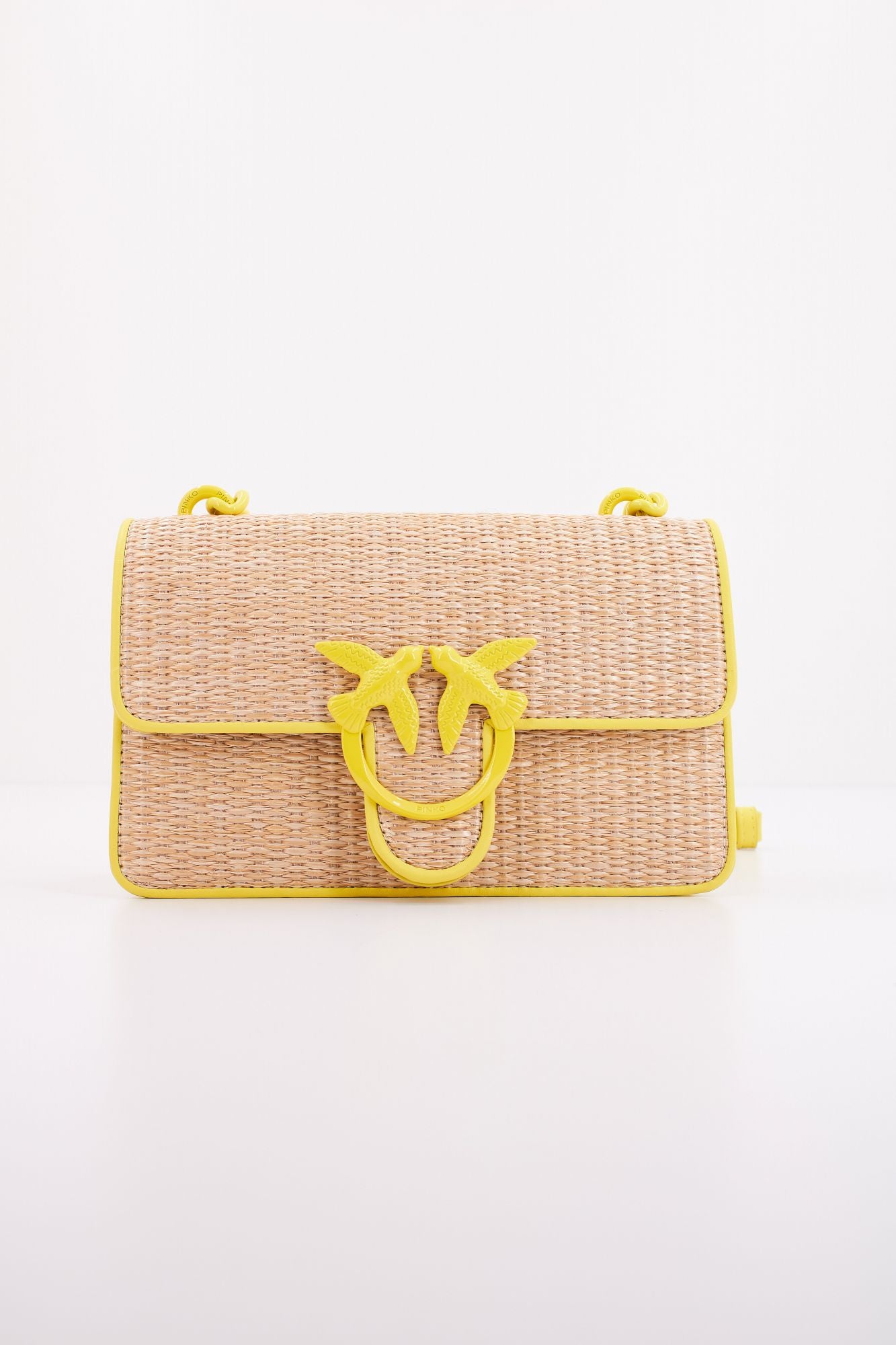 PINKO LOVE ONE MINI LIGHT CL en color AMARILLO (1)