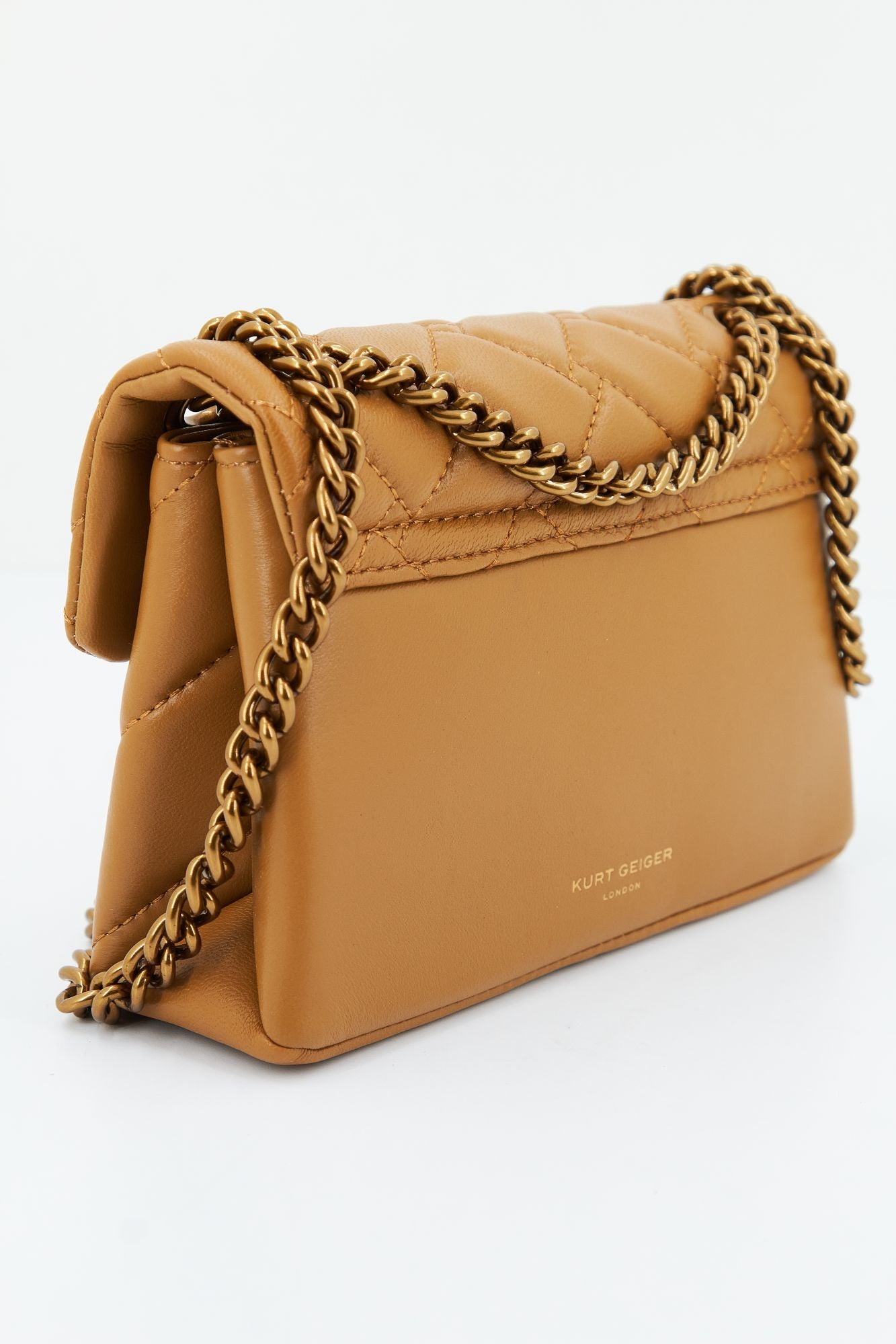 KURT GEIGER LONDON LEATHER MINI KENSING en color AMARILLO (2)