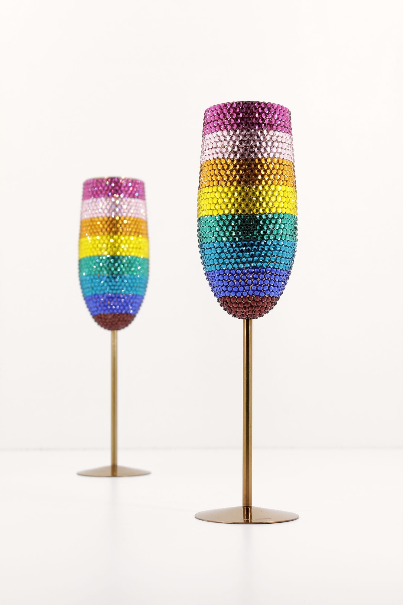 KURT GEIGER LONDON CRYSTAL CHAMPAGNE GLASSES en color MULTICOLOR (1)