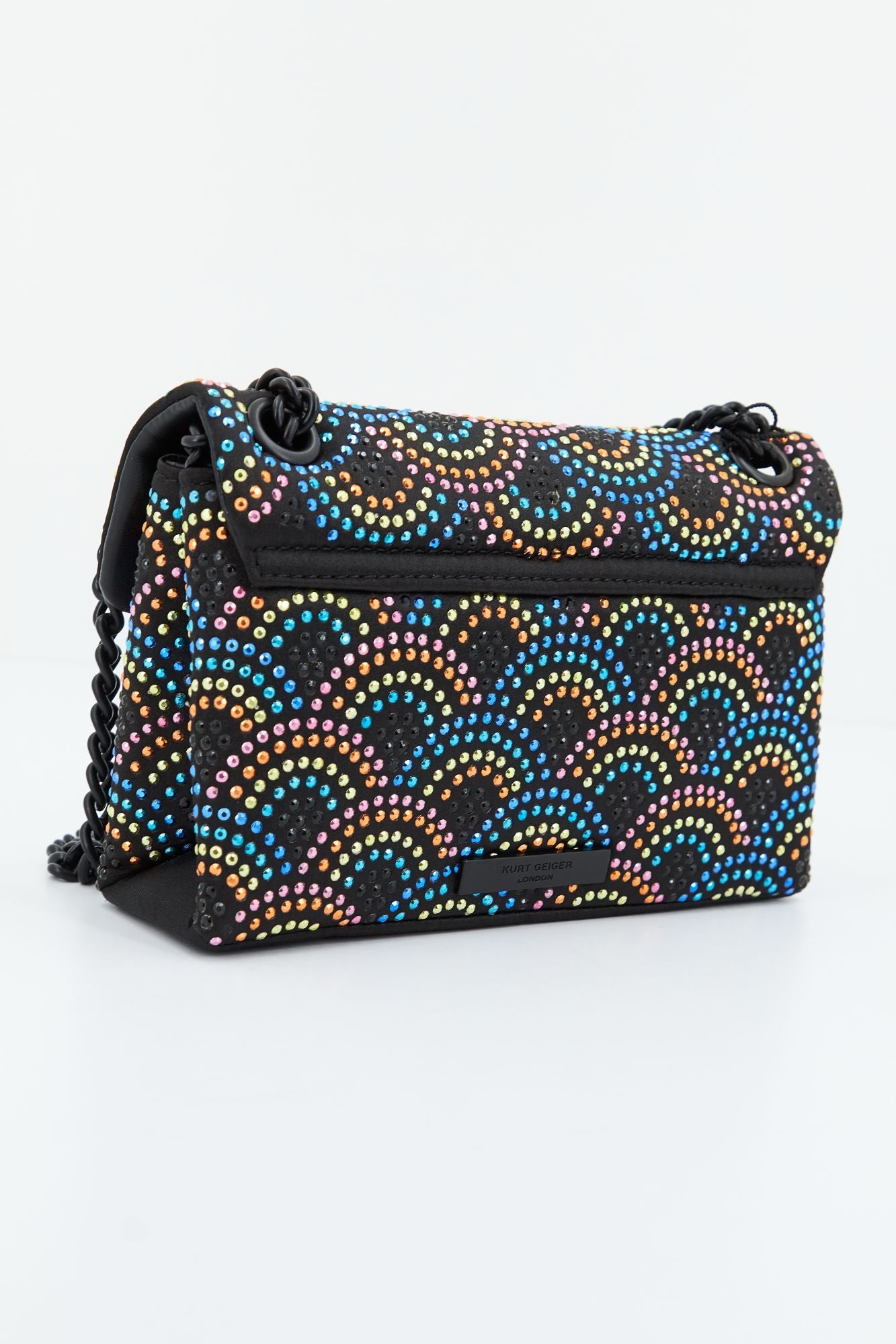 KURT GEIGER LONDON FABRIC MINI KENSING en color NEGRO (2)
