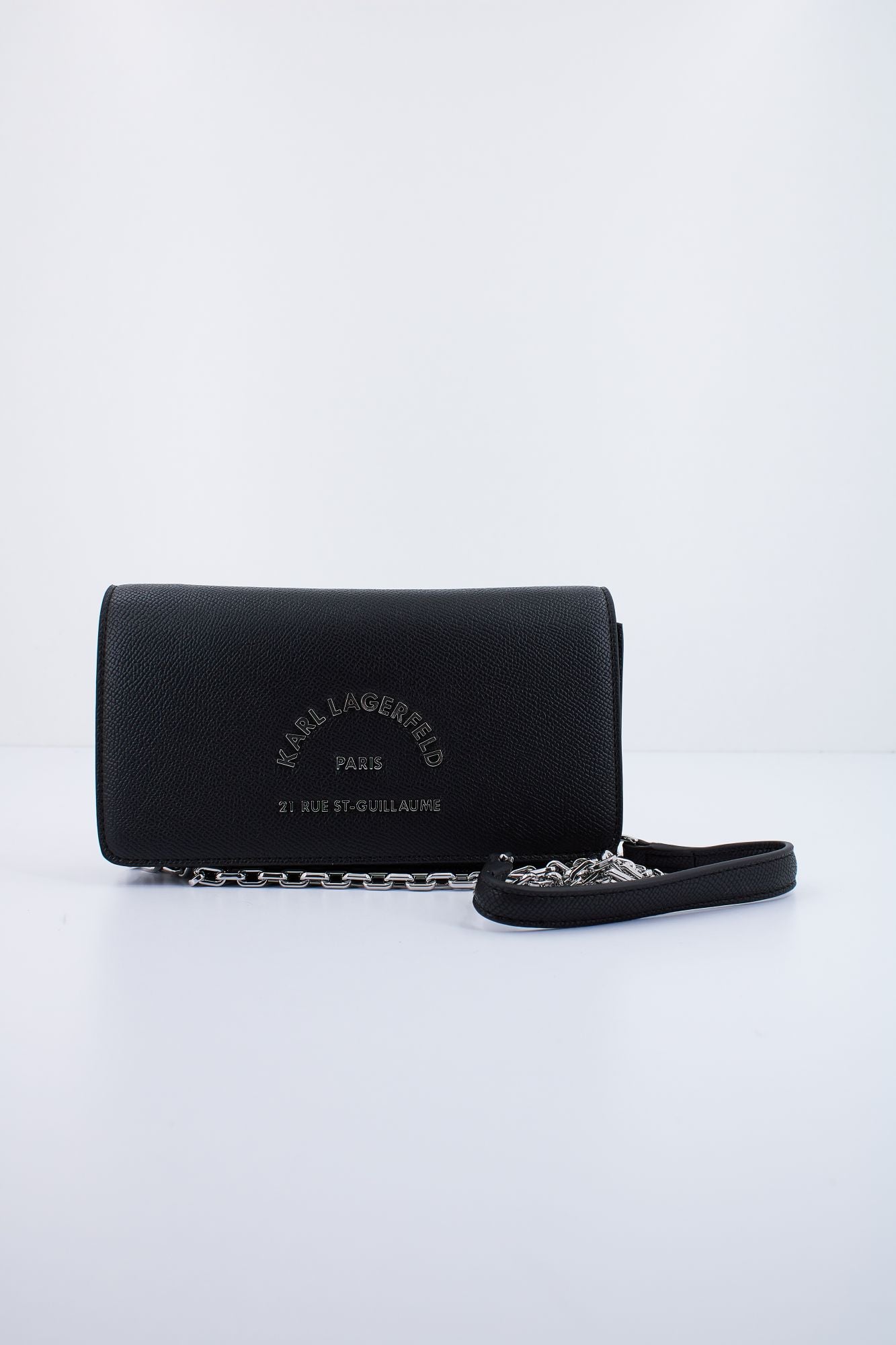 KARL LAGERFELD METAL FLAP POC en color NEGRO (1)