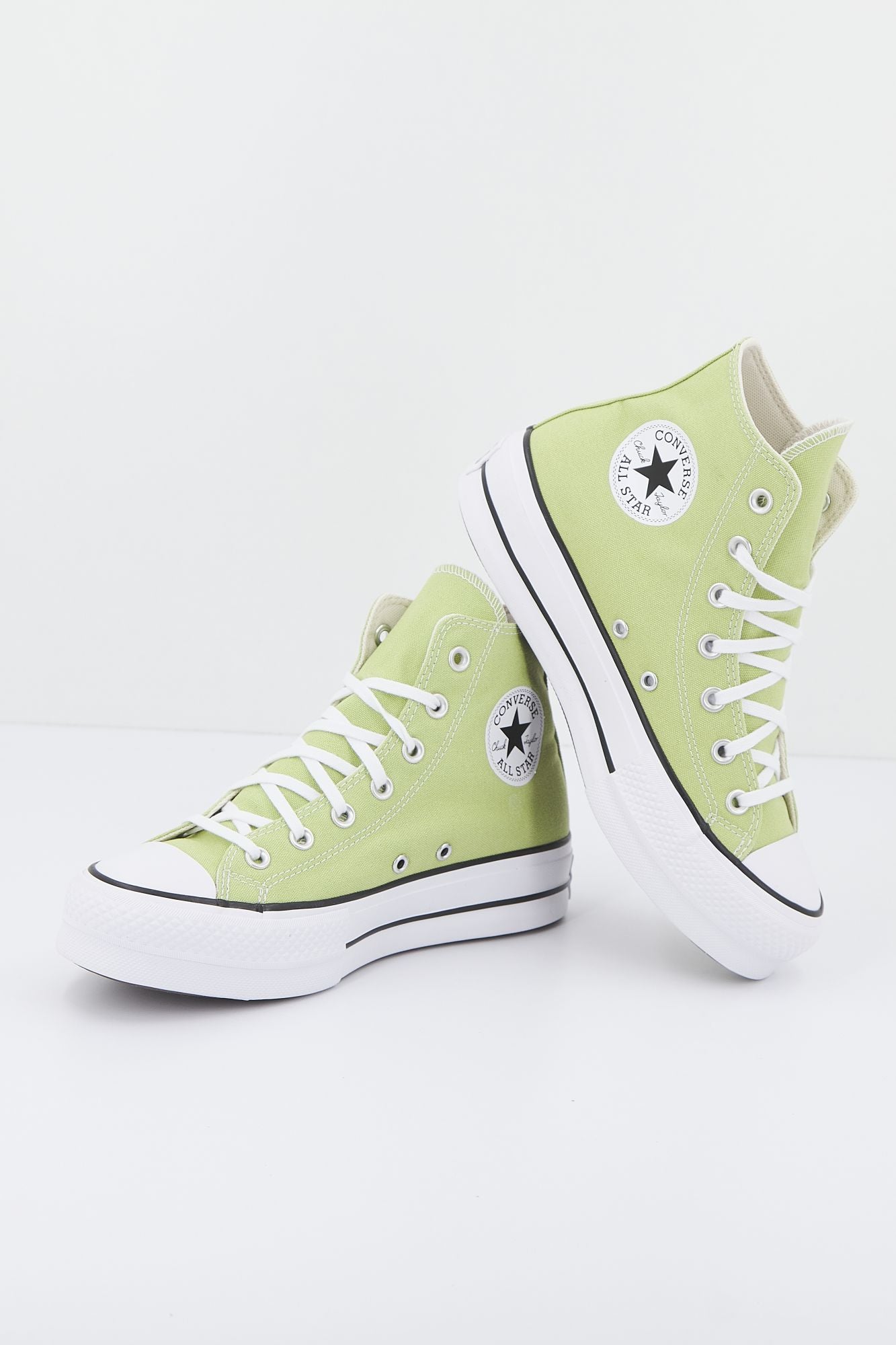 CONVERSE CHUCK TAYLOR  ALL STAR LIFT PLATFORM SEASONAL COLOR en color VERDE (1)